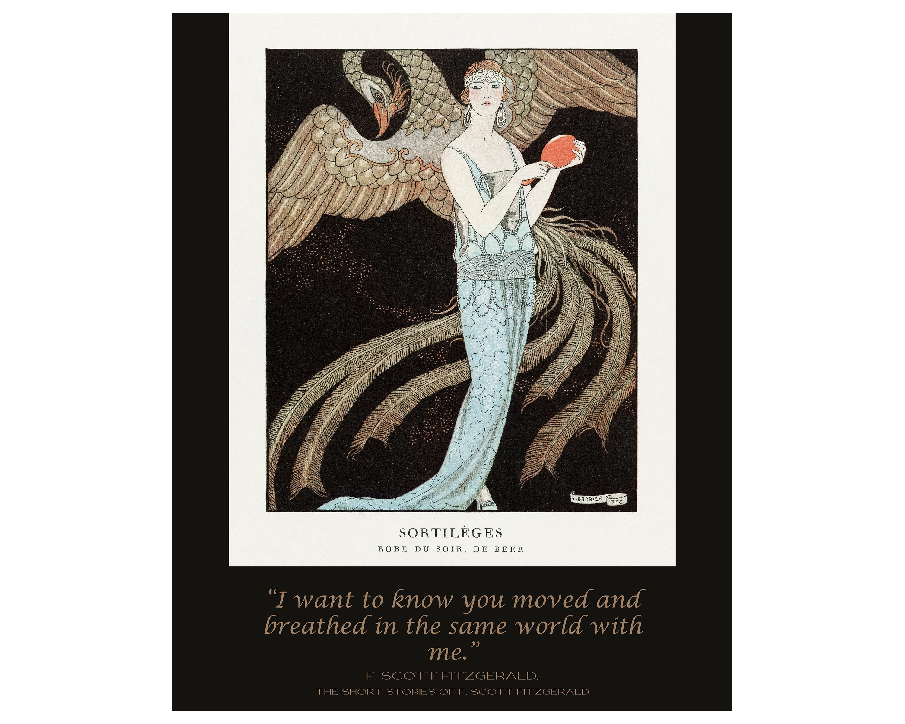 Scott Fitzgerald, Art Deco, quote,