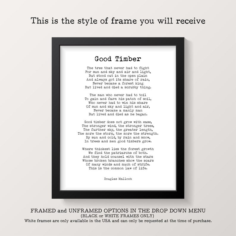 W.B. Yeats Lake Isle of Innisfree poetry quote art, poem print, Literature poem gift - FRAMED AND UNFRAMED Options