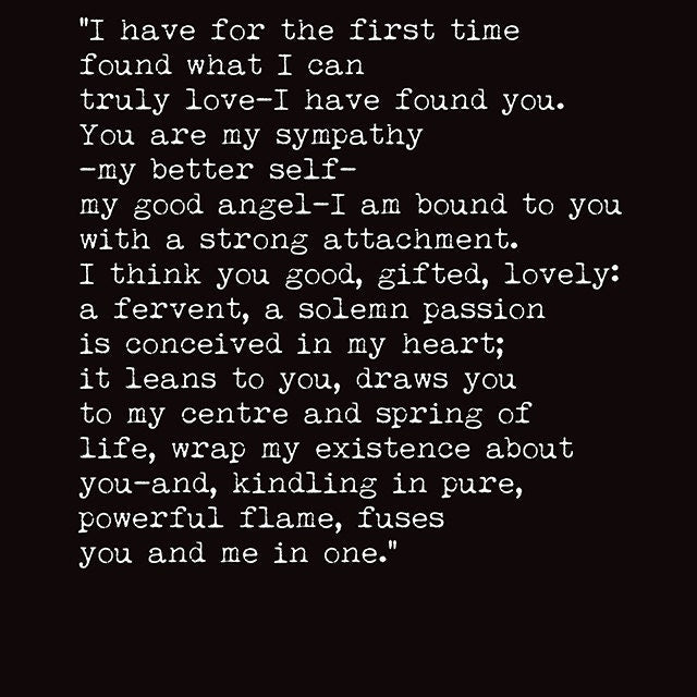 Jane Eyre Print, Charlotte Bronte Literary Art Poster