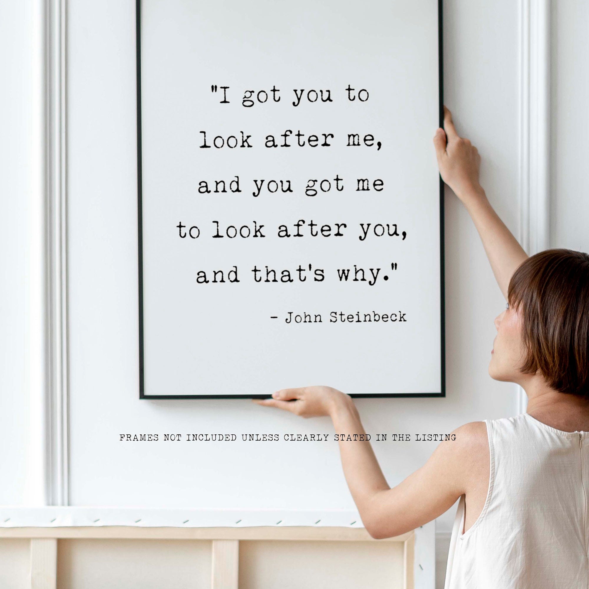 John Steinbeck Quote Print, Of Mice and Men