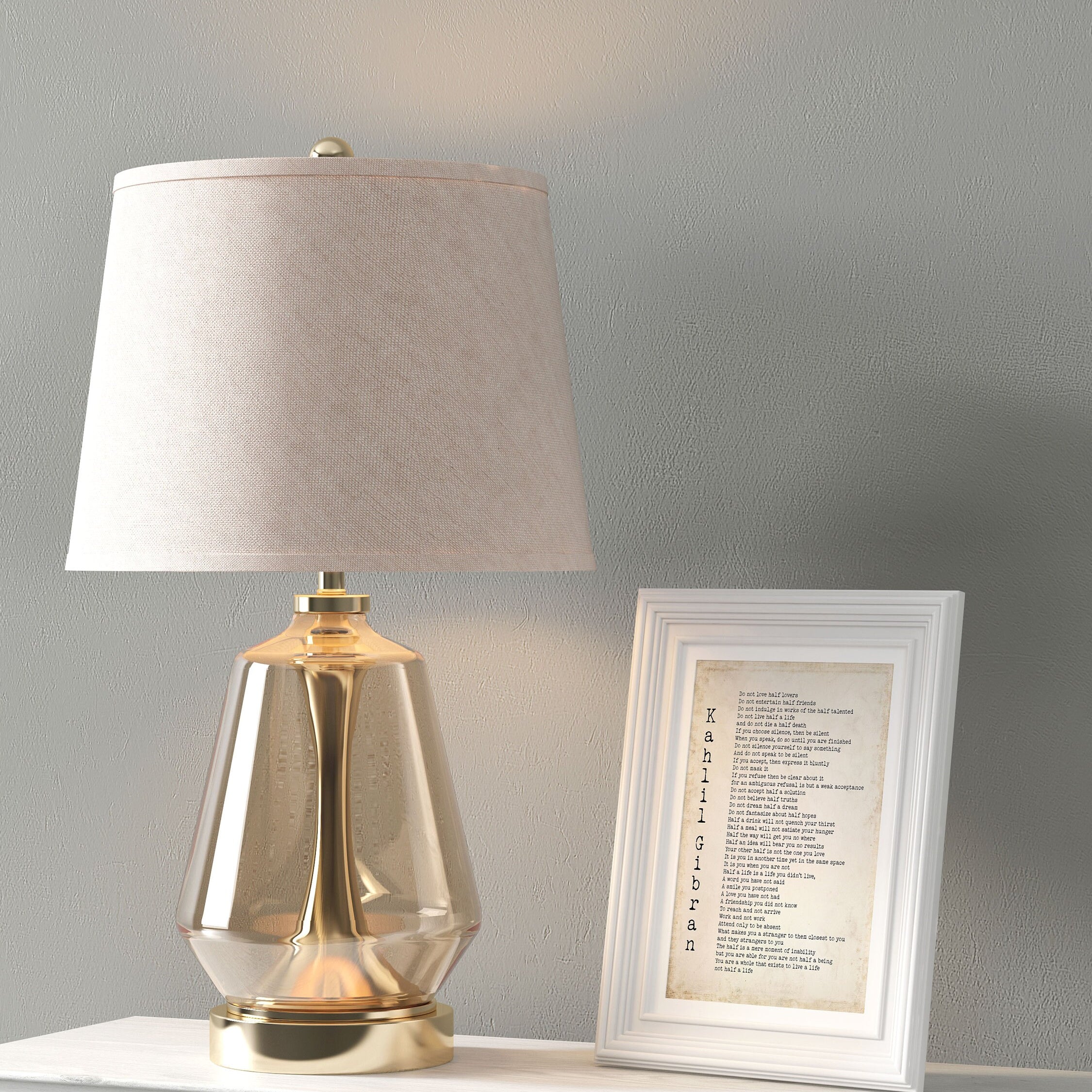 Kahlil Gibran Do Not Love Half Lovers Poem Print, Black & White Wall Decor