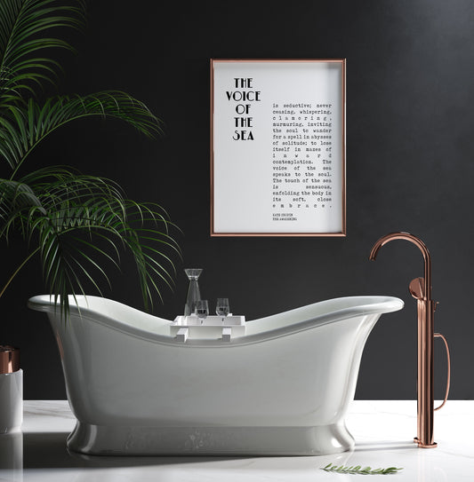 Kate Chopin Quote Print The Voice of the Sea Literary Wall Art