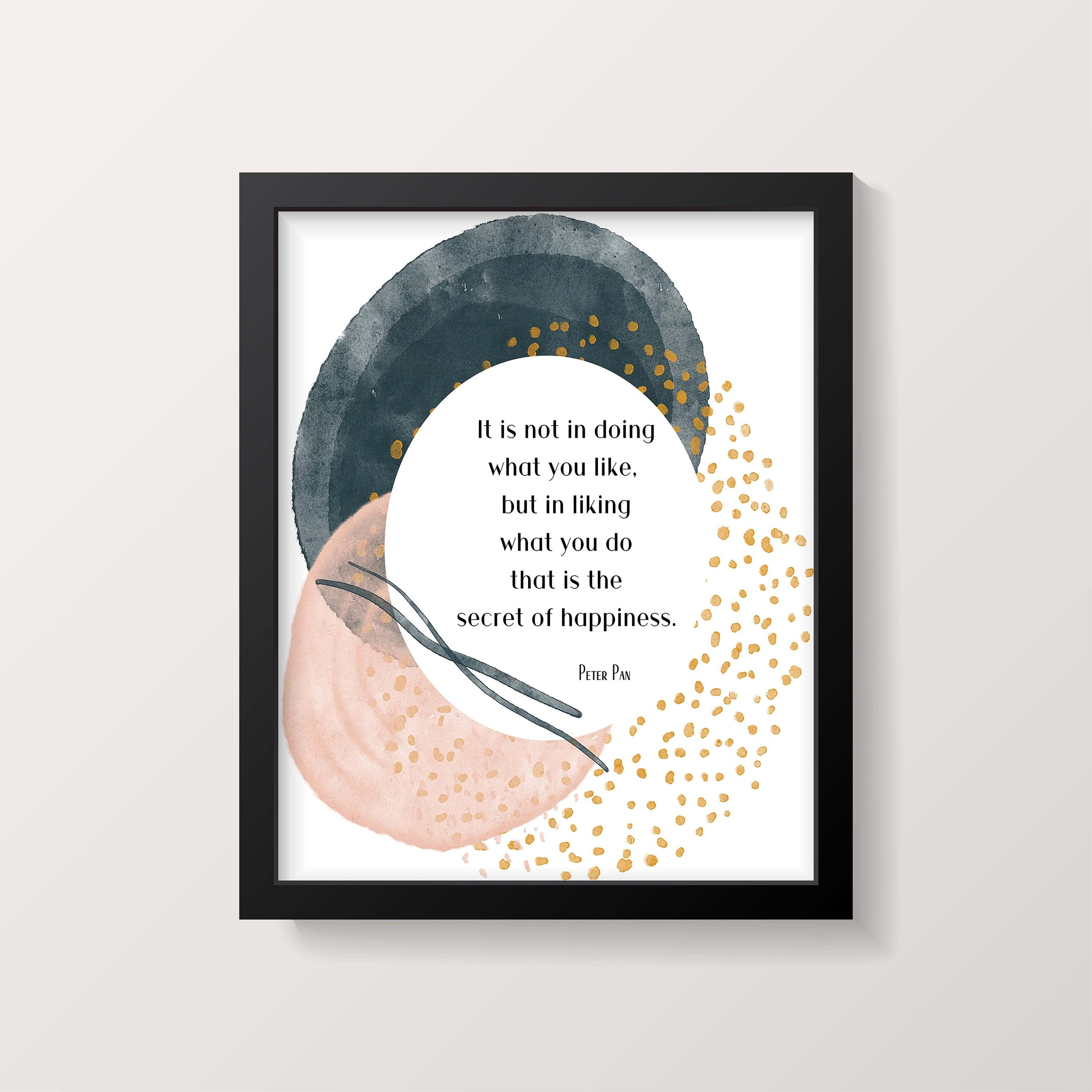 Secret of Happiness Peter Pan Print,