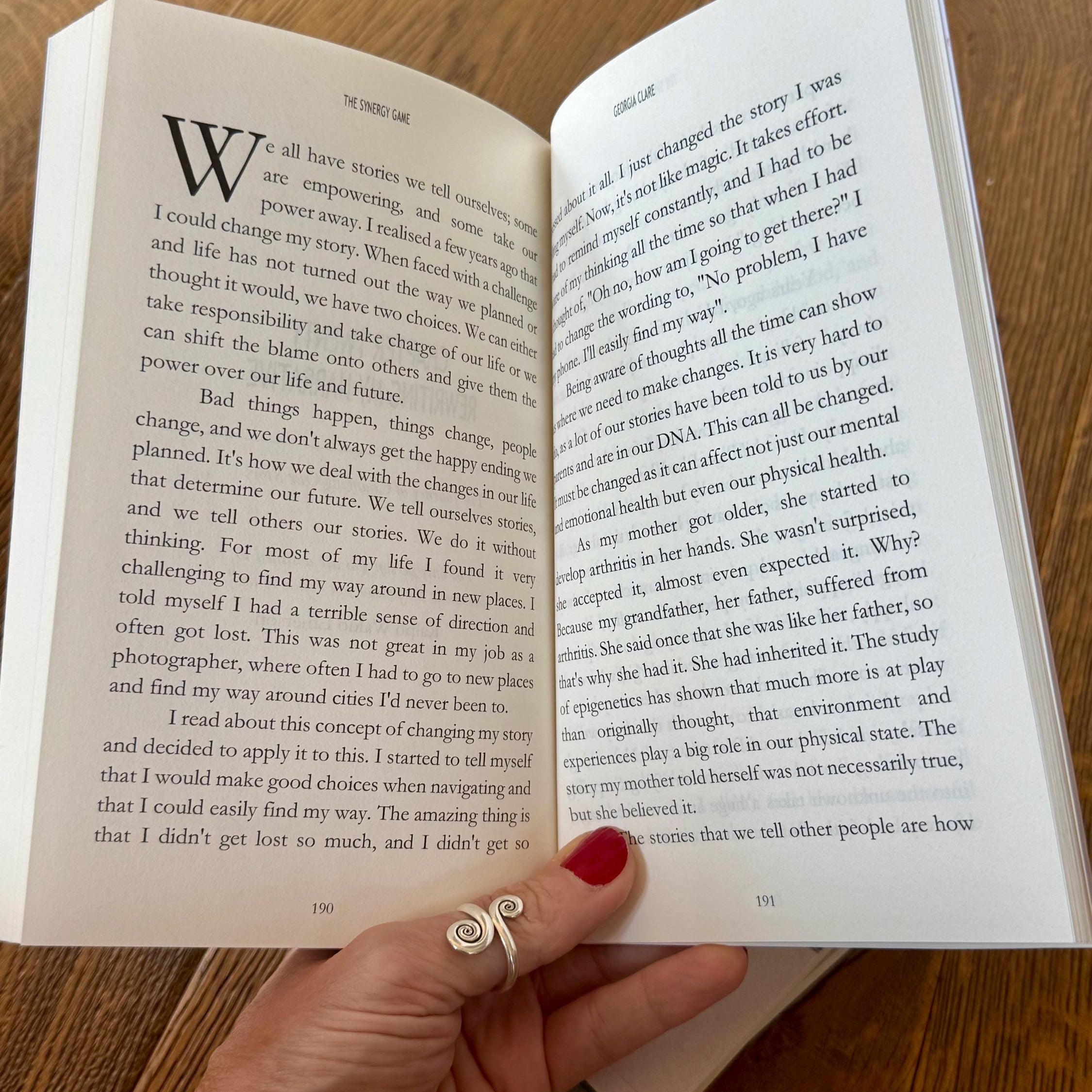 The Synergy Game – Signed Copy by Georgia Clare | Healing After Divorce, Transformation & Midlife Rebirth Book