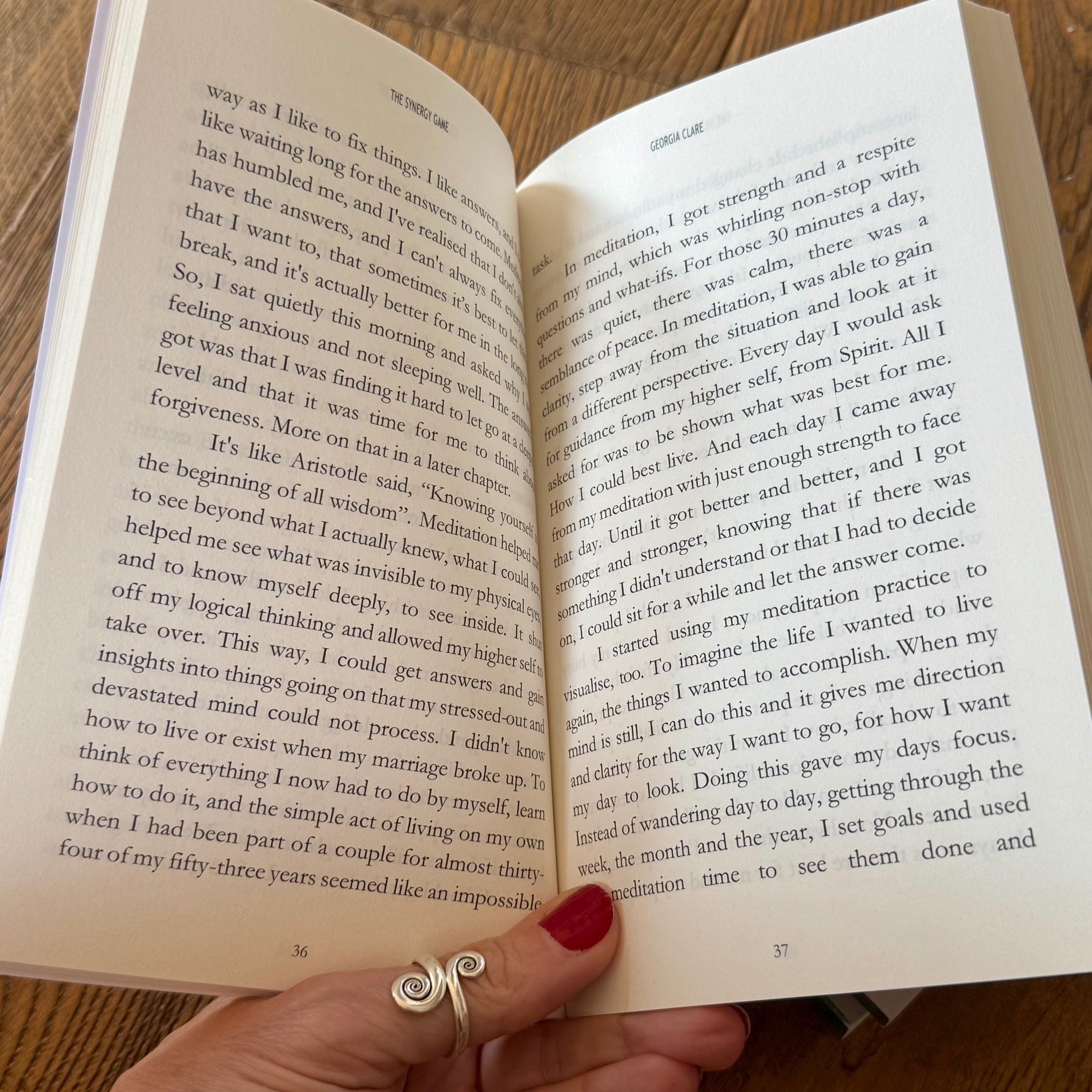 The Synergy Game – Signed Copy by Georgia Clare | Healing After Divorce, Transformation & Midlife Rebirth Book