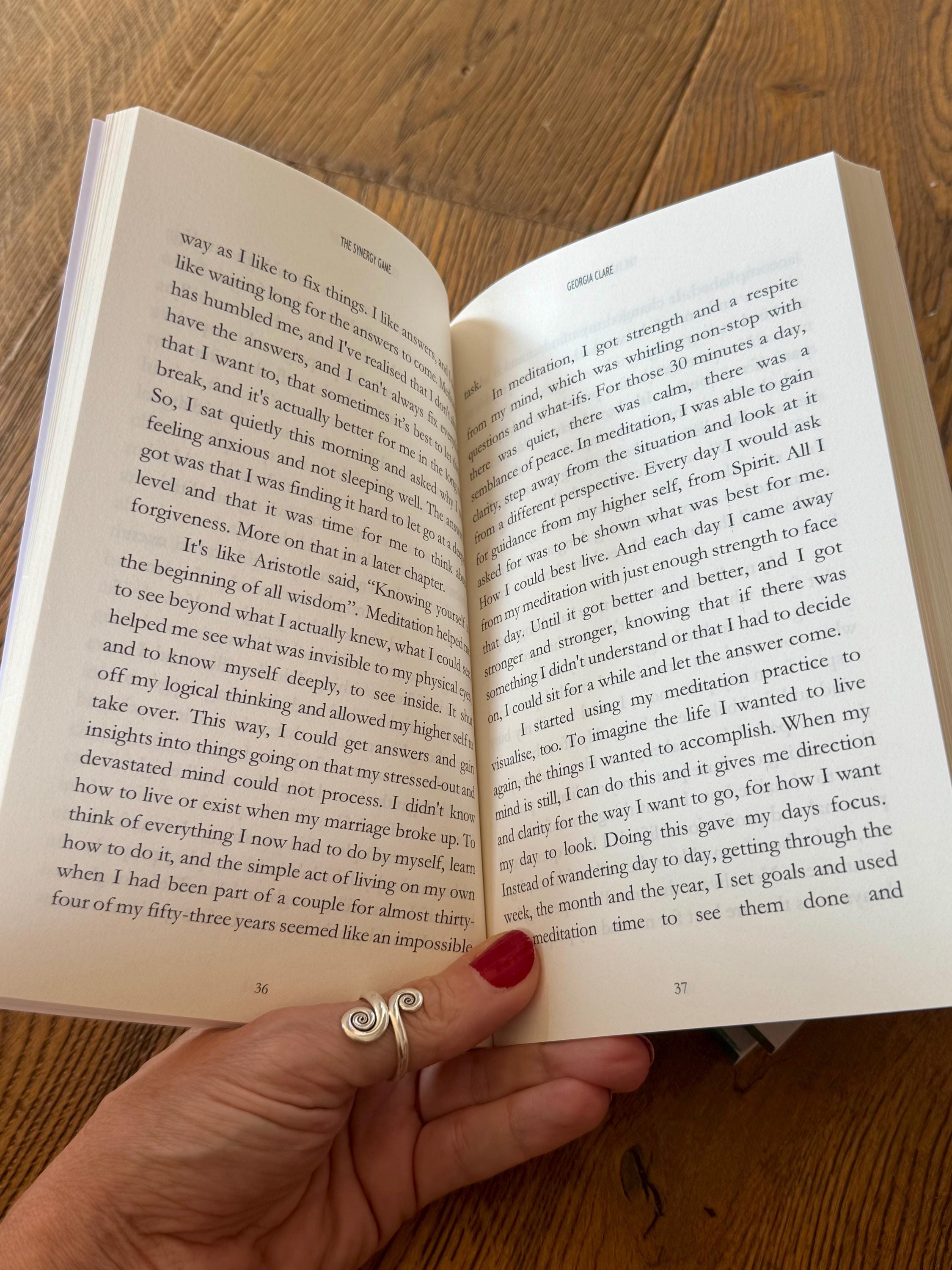 The Synergy Game – Signed Copy by Georgia Clare | Healing After Divorce, Transformation & Midlife Rebirth Book