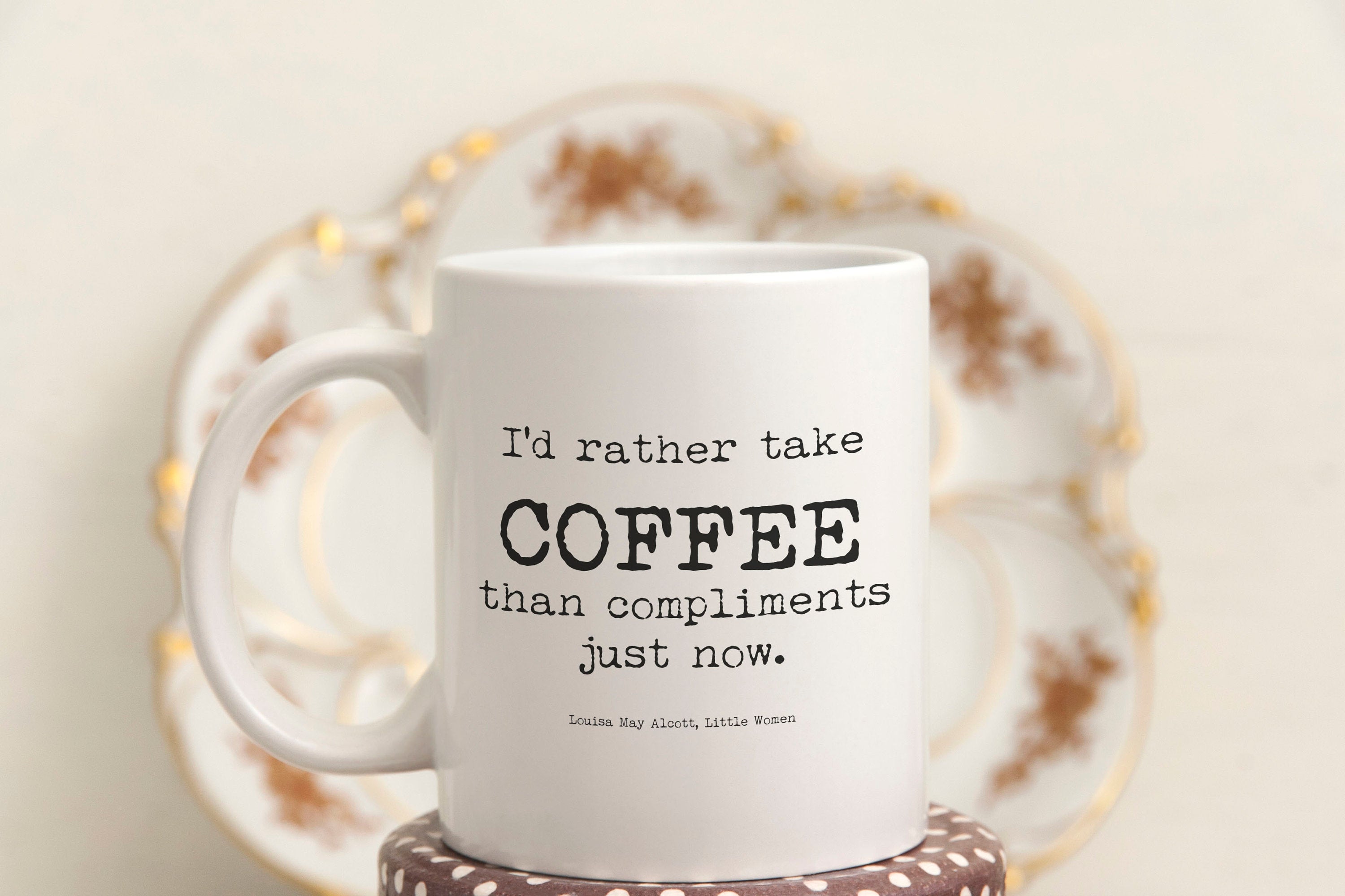 CUSTOM Quote Mug, Personalised Coffee Lover Gift, Unique Large Coffee Mug, Customized Gift