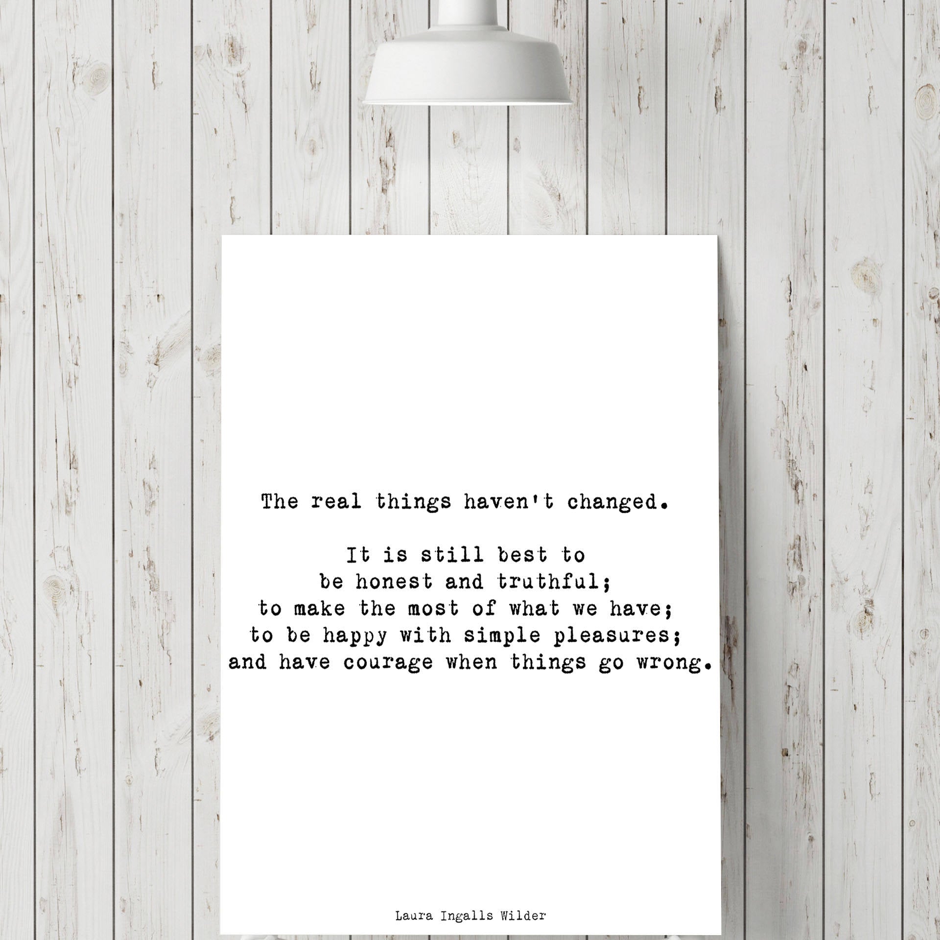 Laura Ingalls Wilder The Real Things Haven't Changed - BookQuoteDecor