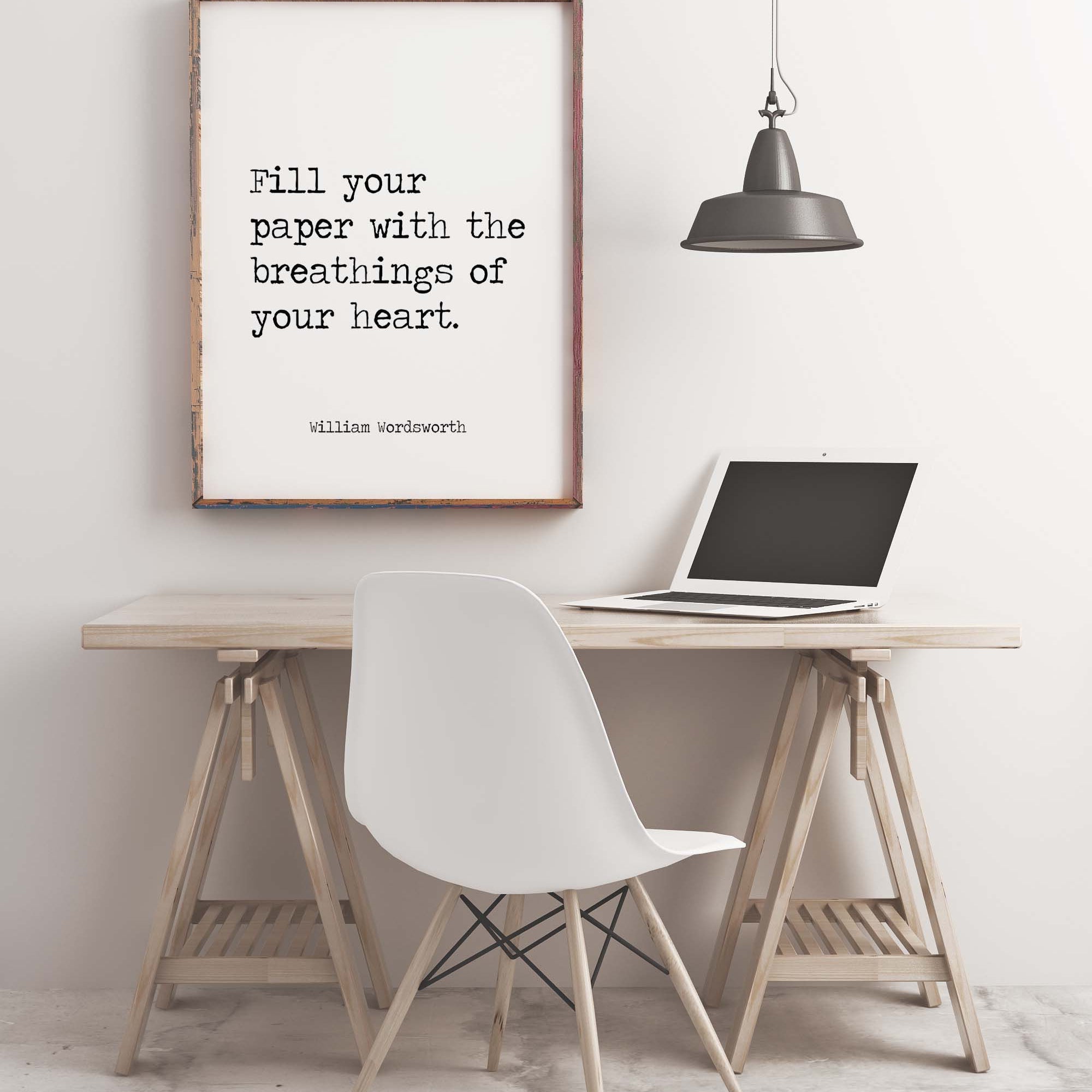 William Wordsworth Quote Print - BookQuoteDecor