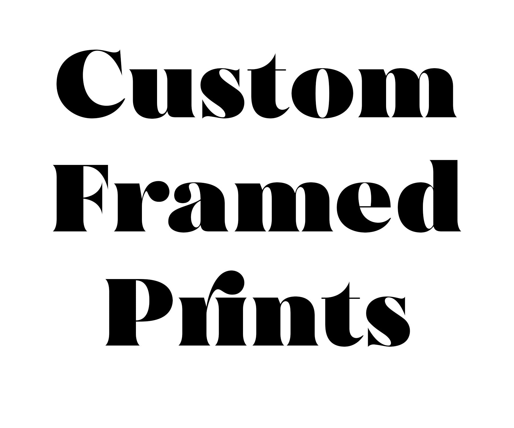 Custom Framed Book Quote Decor Print - BookQuoteDecor