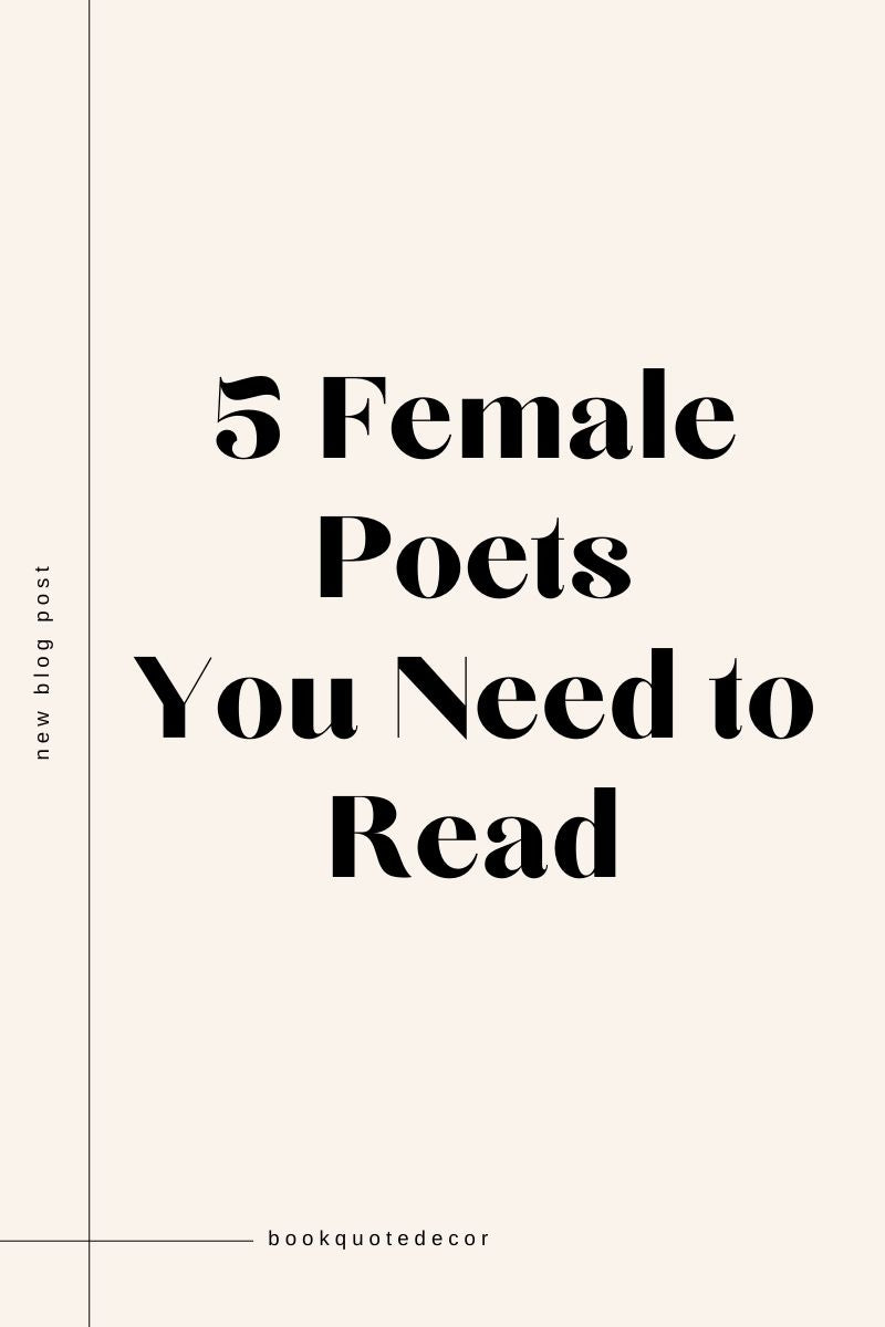 5 Female Poets You Should Be Reading Right Now