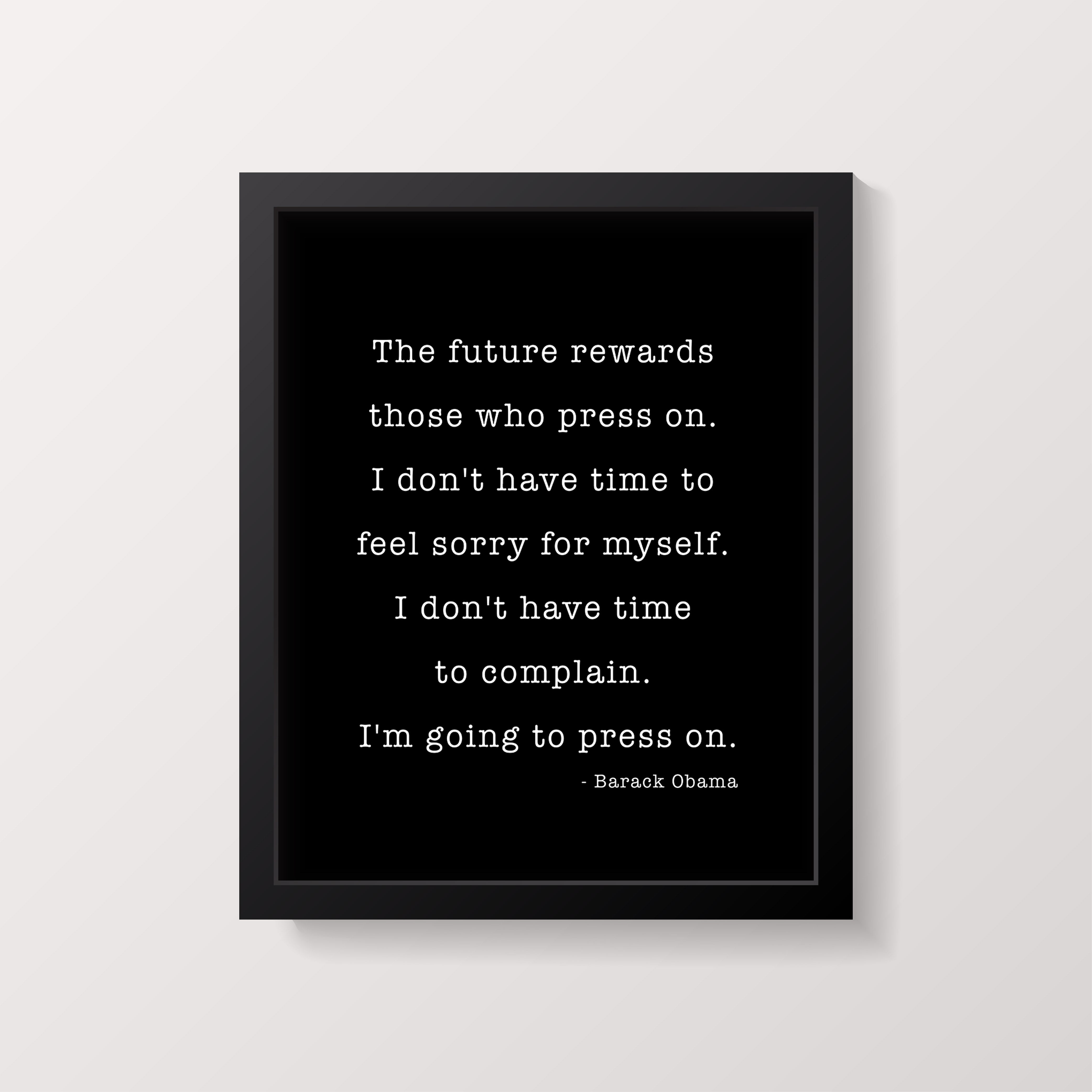 Barack Obama Quote Print Press On Motivational Office Wall Art