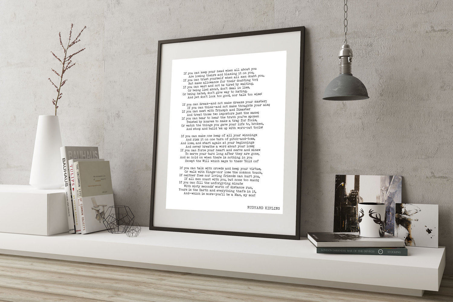 If Poem Art Print, Rudyard Kipling Poem