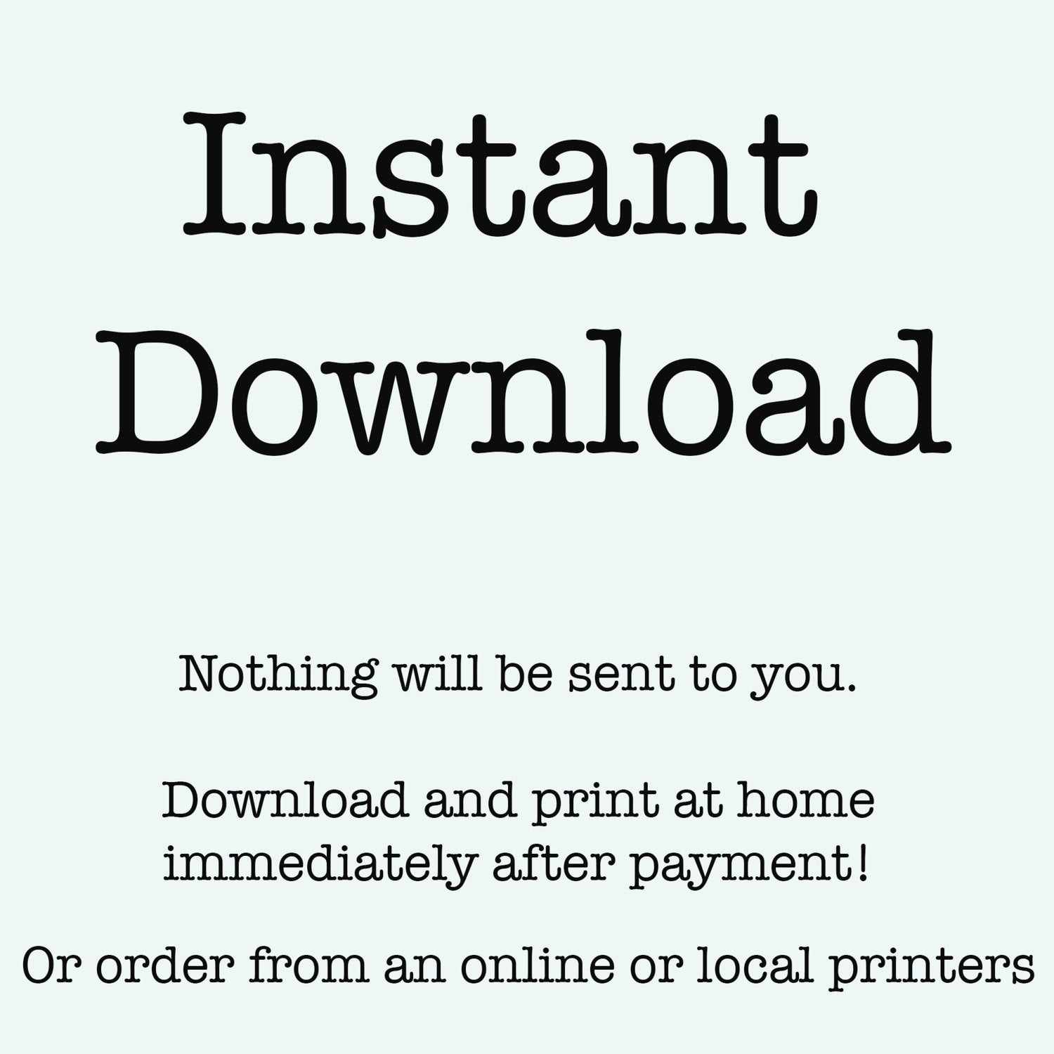 Instant Download, Poem Art Quote