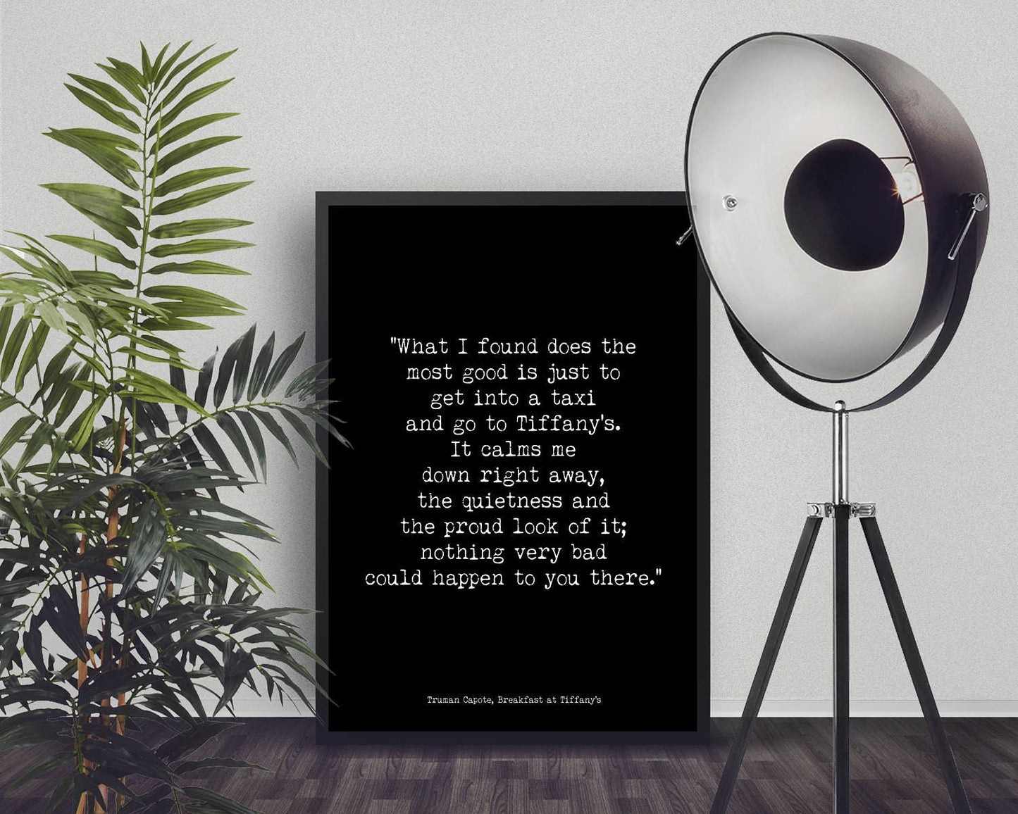Breakfast at Tiffanys Quote, Audrey Hepburn Art