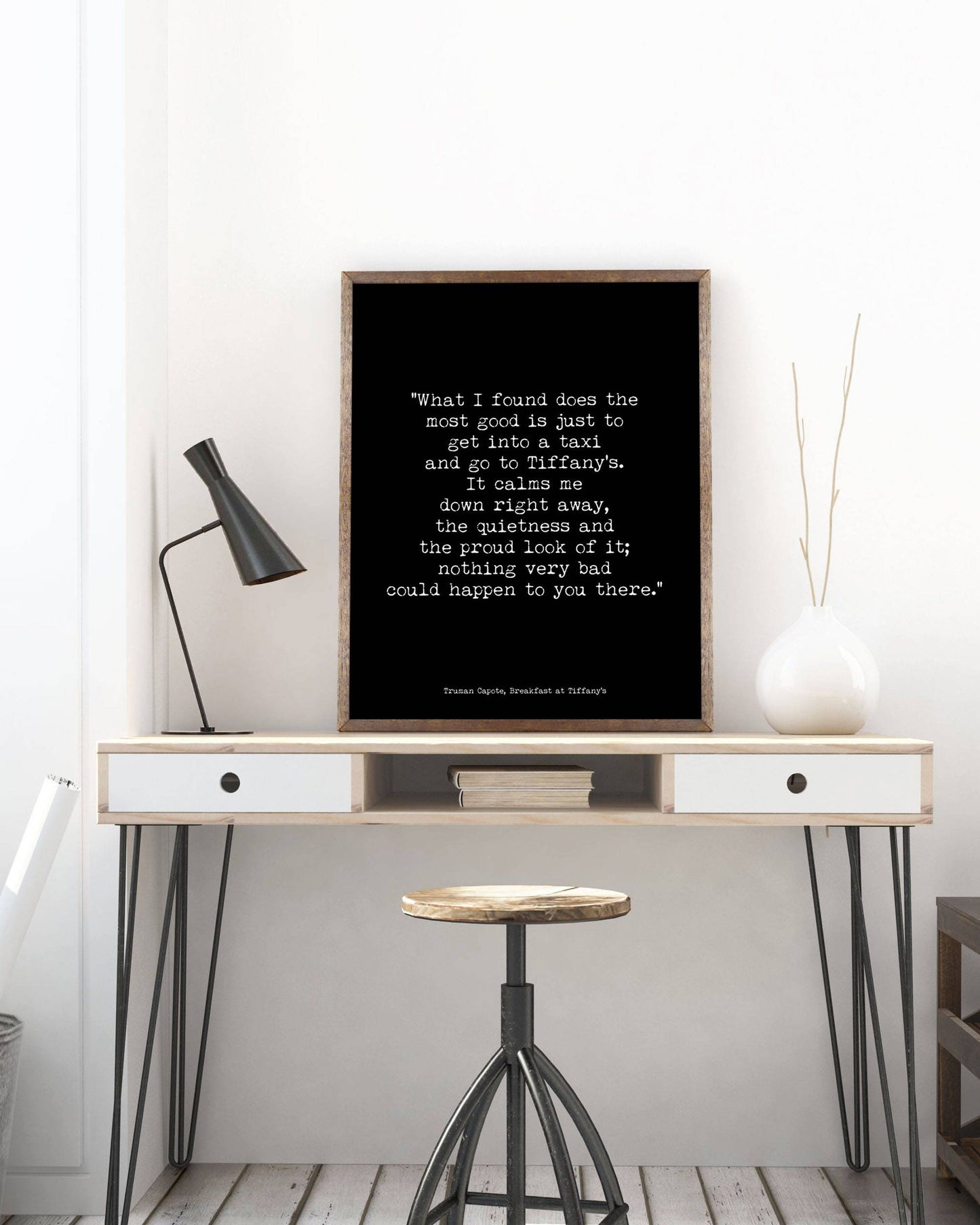 Breakfast at Tiffanys Quote, Audrey Hepburn Art