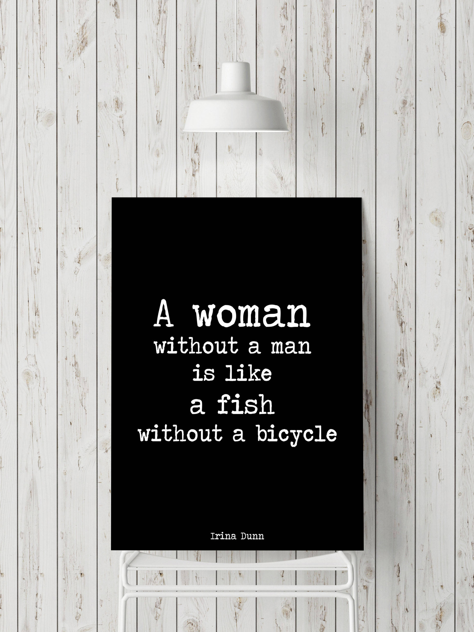 Funny Feminist Quote, Wall Art Feminist Print