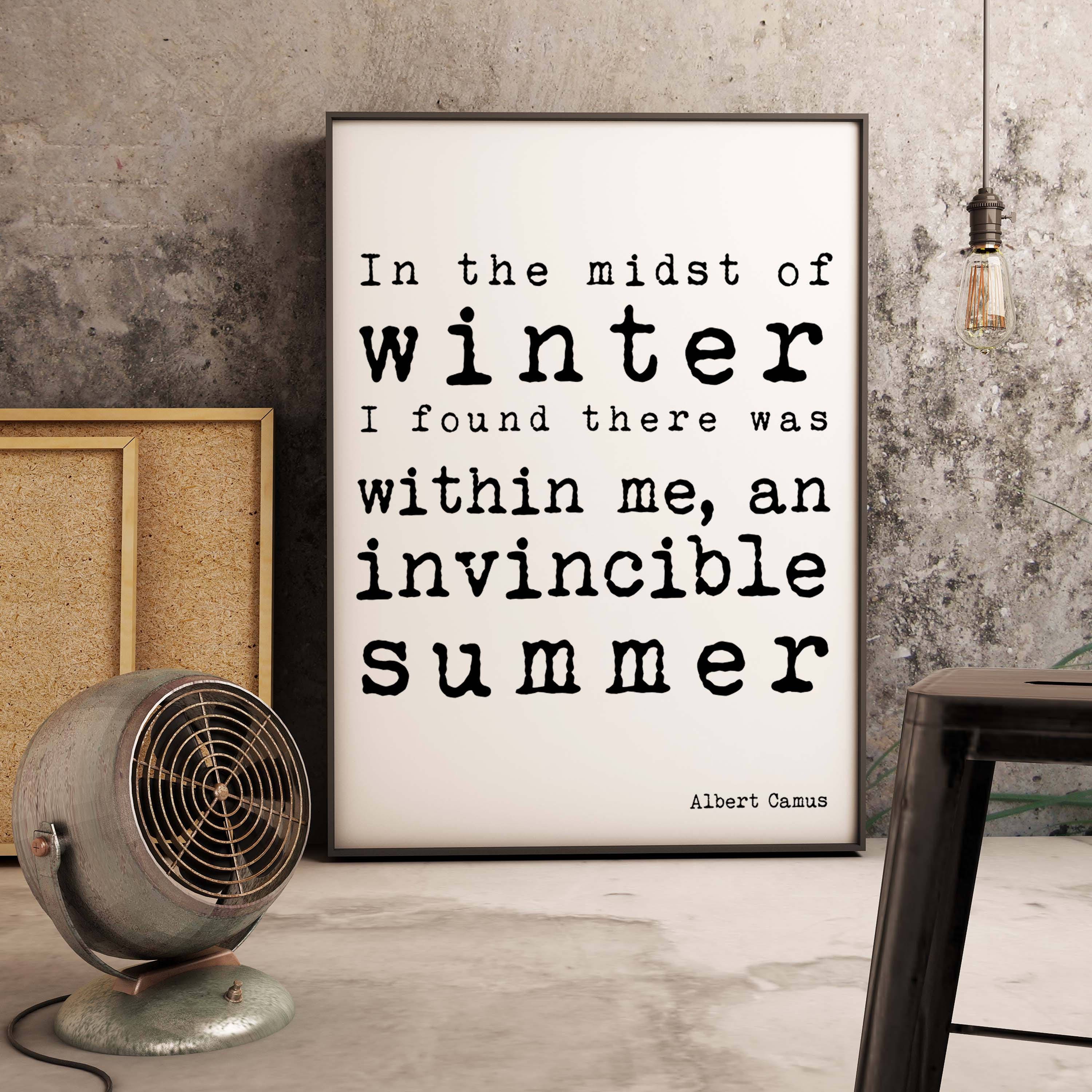 Custom Framed Quote Print: Literary Wall Art Decor