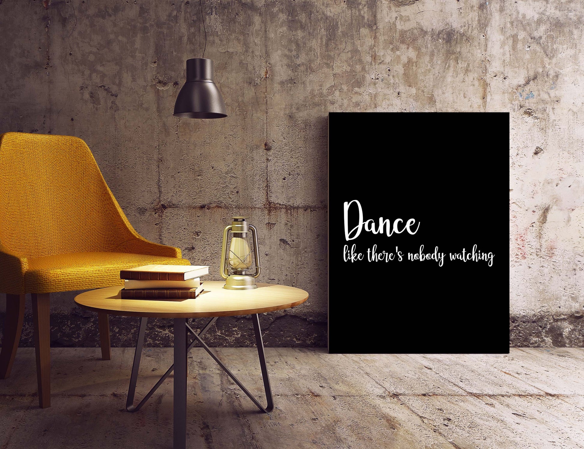 Dance Like There's Nobody Watching Inspirational Quote Wall Art Print
