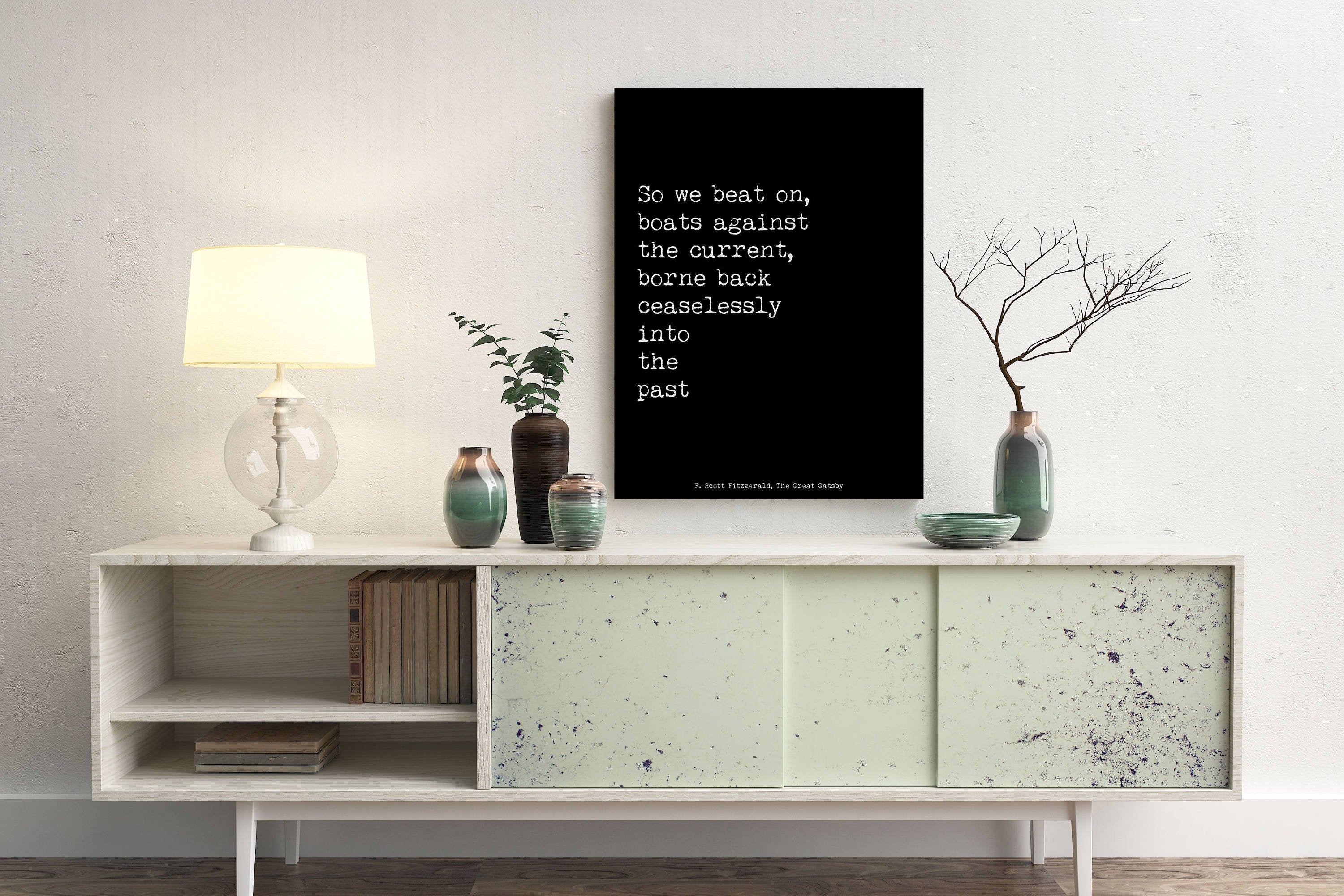 F. Scott Fitzgerald Quote Print – The Great Gatsby Literary Wall Art