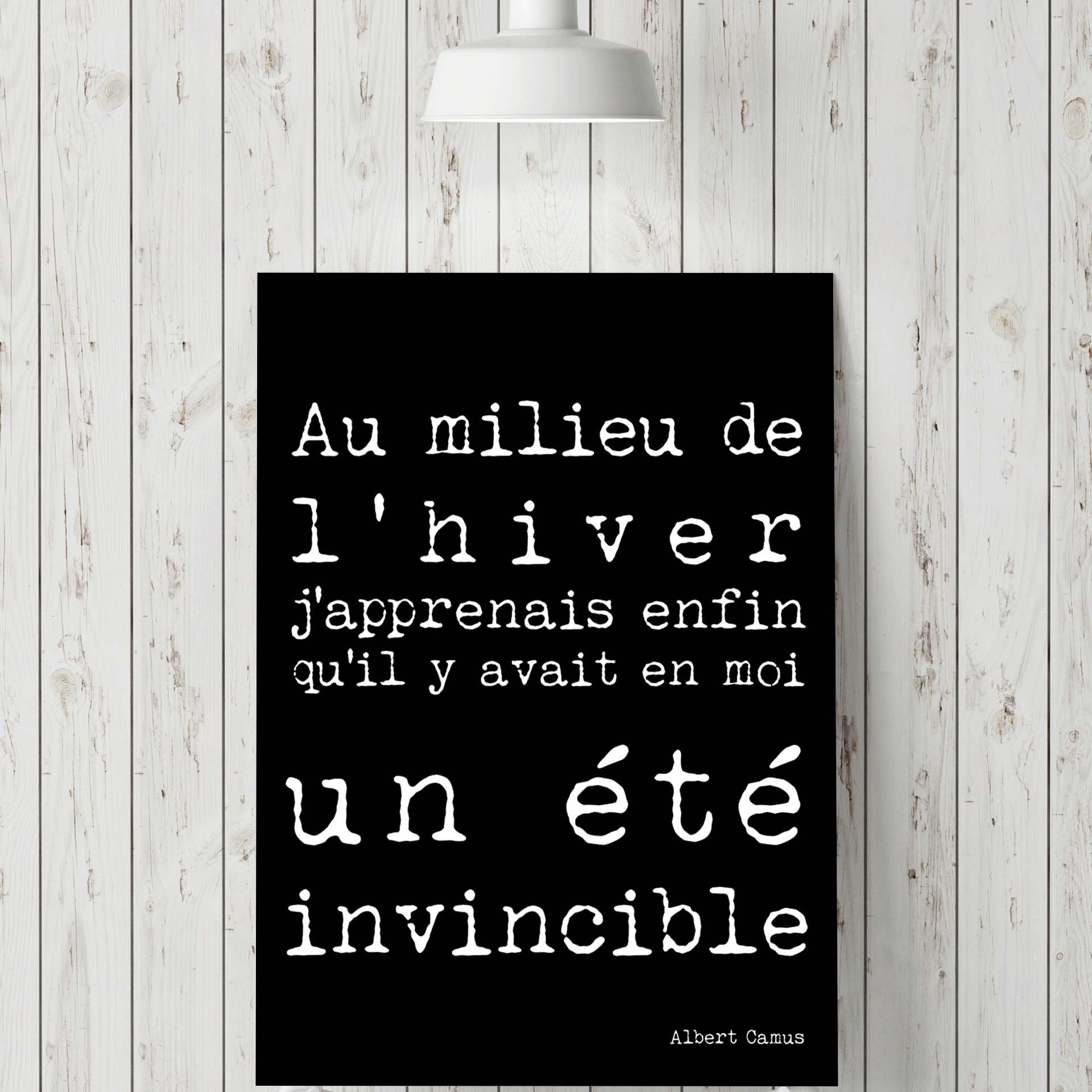 Albert Camus Quote Print in French Bedroom Decor, Office Decor