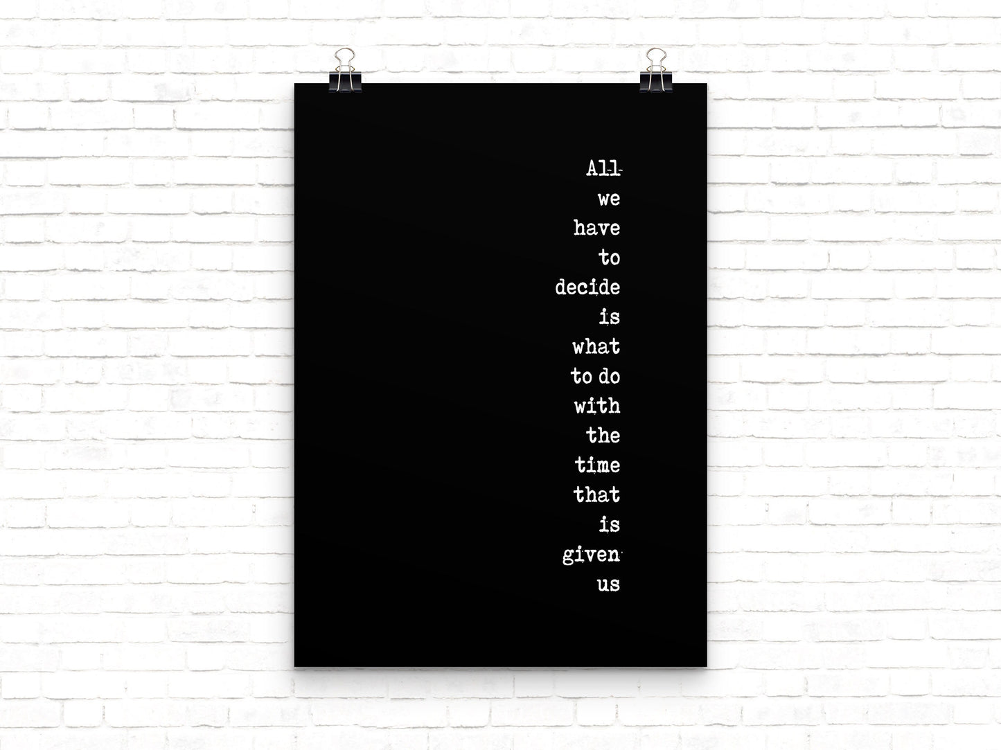 Motivation Print, Inspirational Quote Print