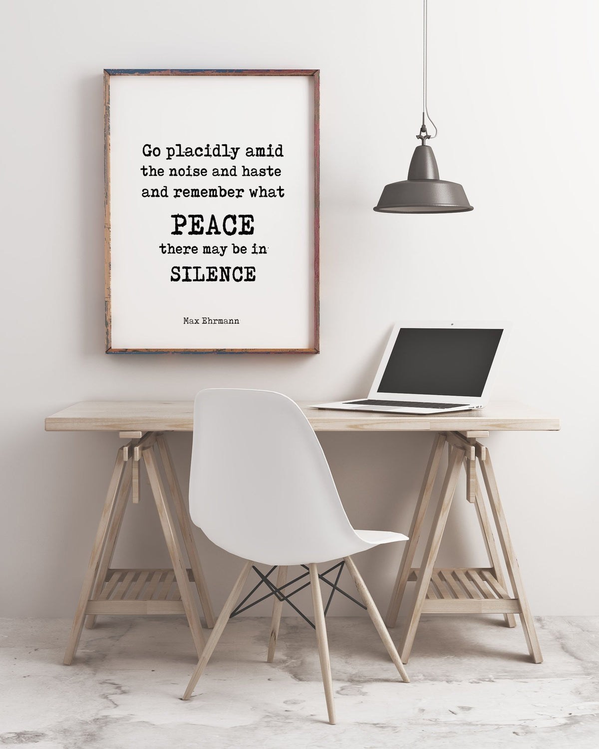 Max Ehrmann Desiderata go placidly print