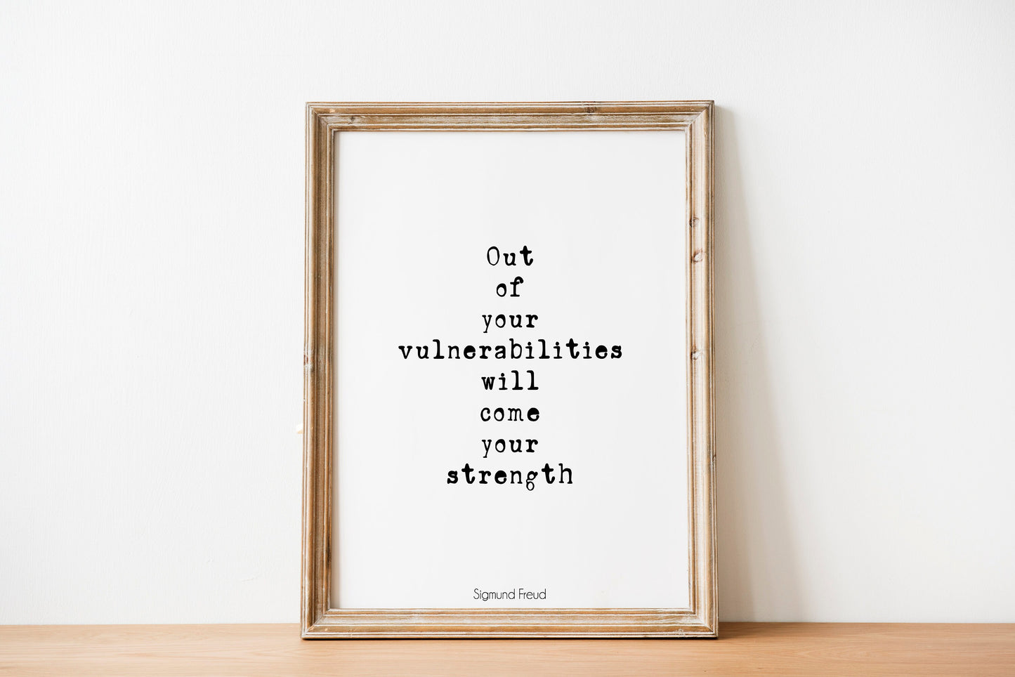 Motivation Print with Sigmund Freud Quote, Inspirational Poster