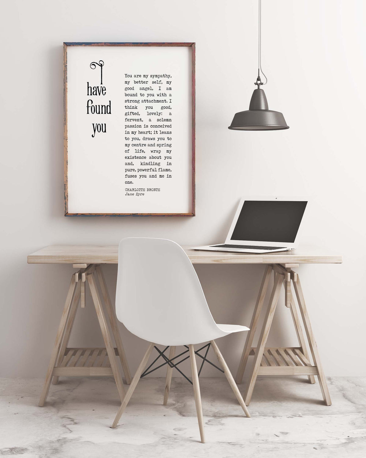 I have Found You Jane Eyre Print, Charlotte Bronte Literary Art Poster