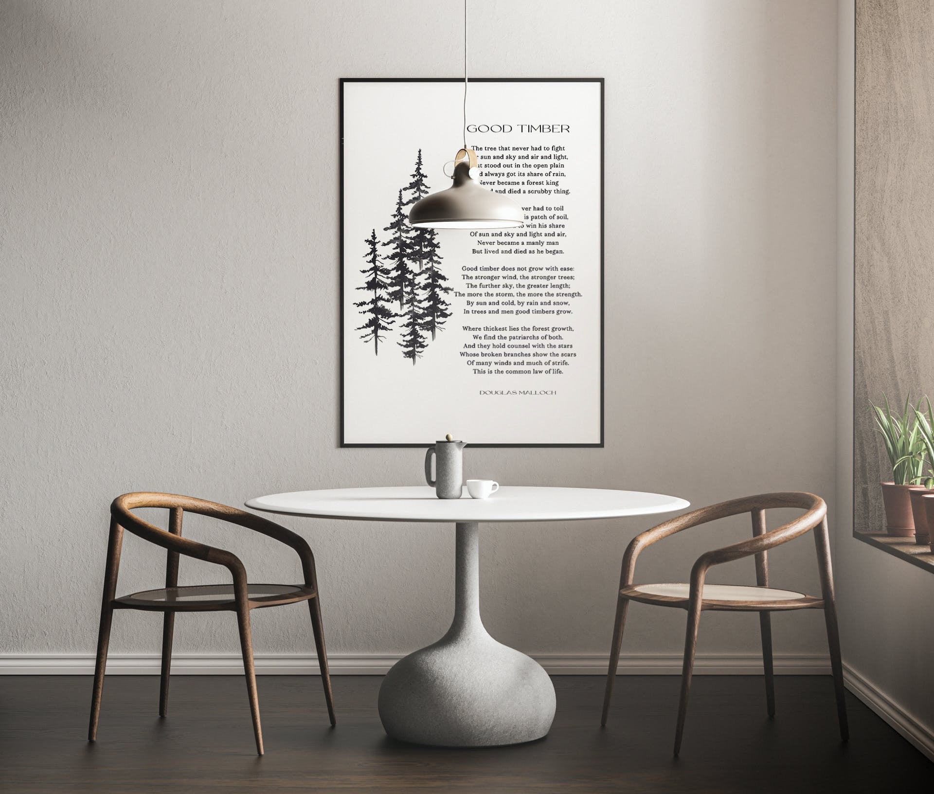 Good Timber Poem LDS Decor, Thomas S Monson Unframed Wall Art Prints
