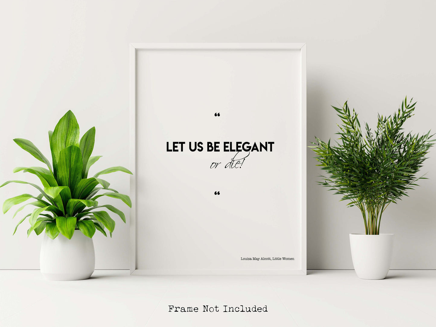 Little Women Print for Bedroom Decor, Louisa M Alcott Art Print Quote Poster