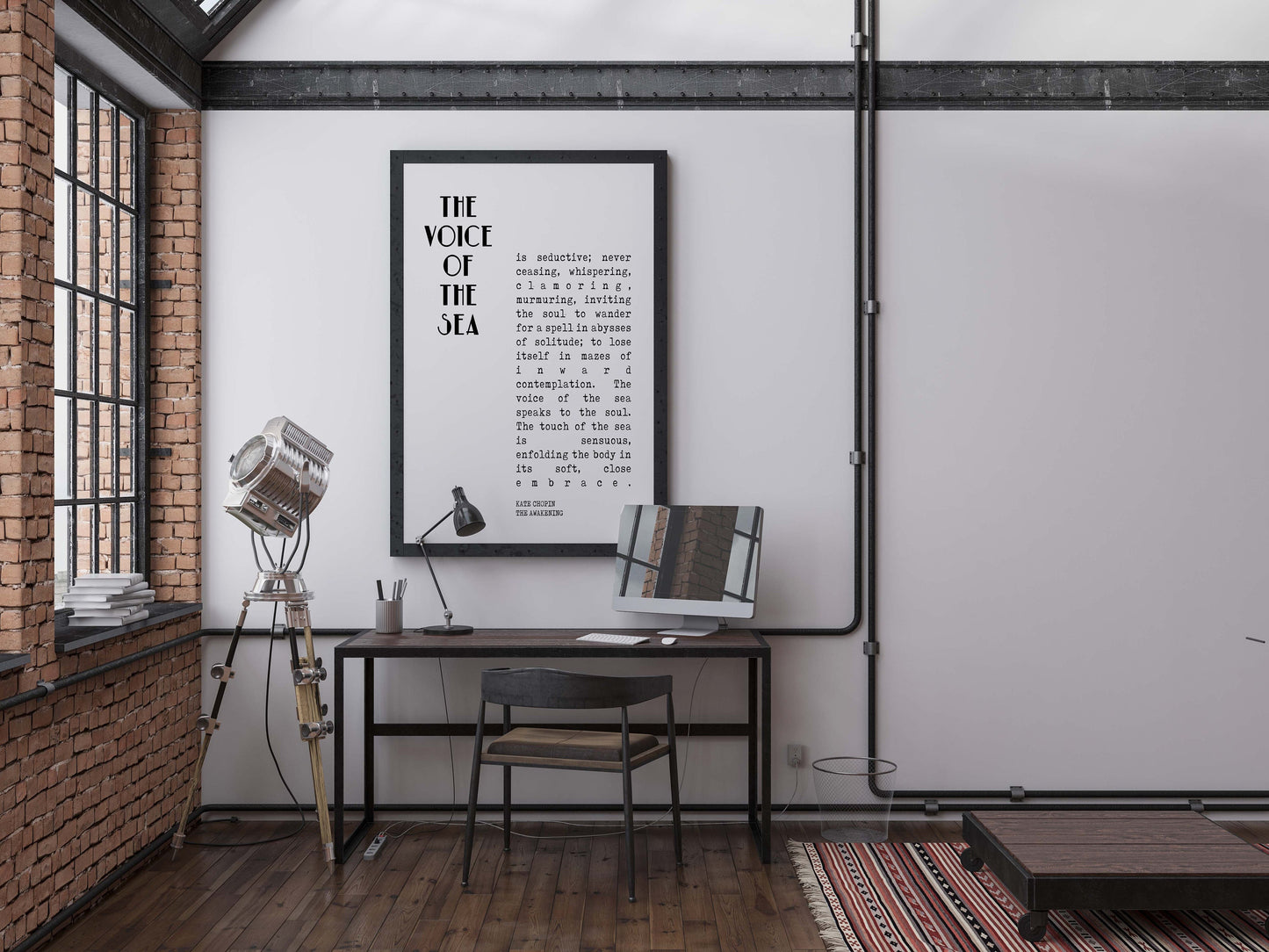 Kate Chopin Quote Print The Voice of the Sea Literary Wall Art