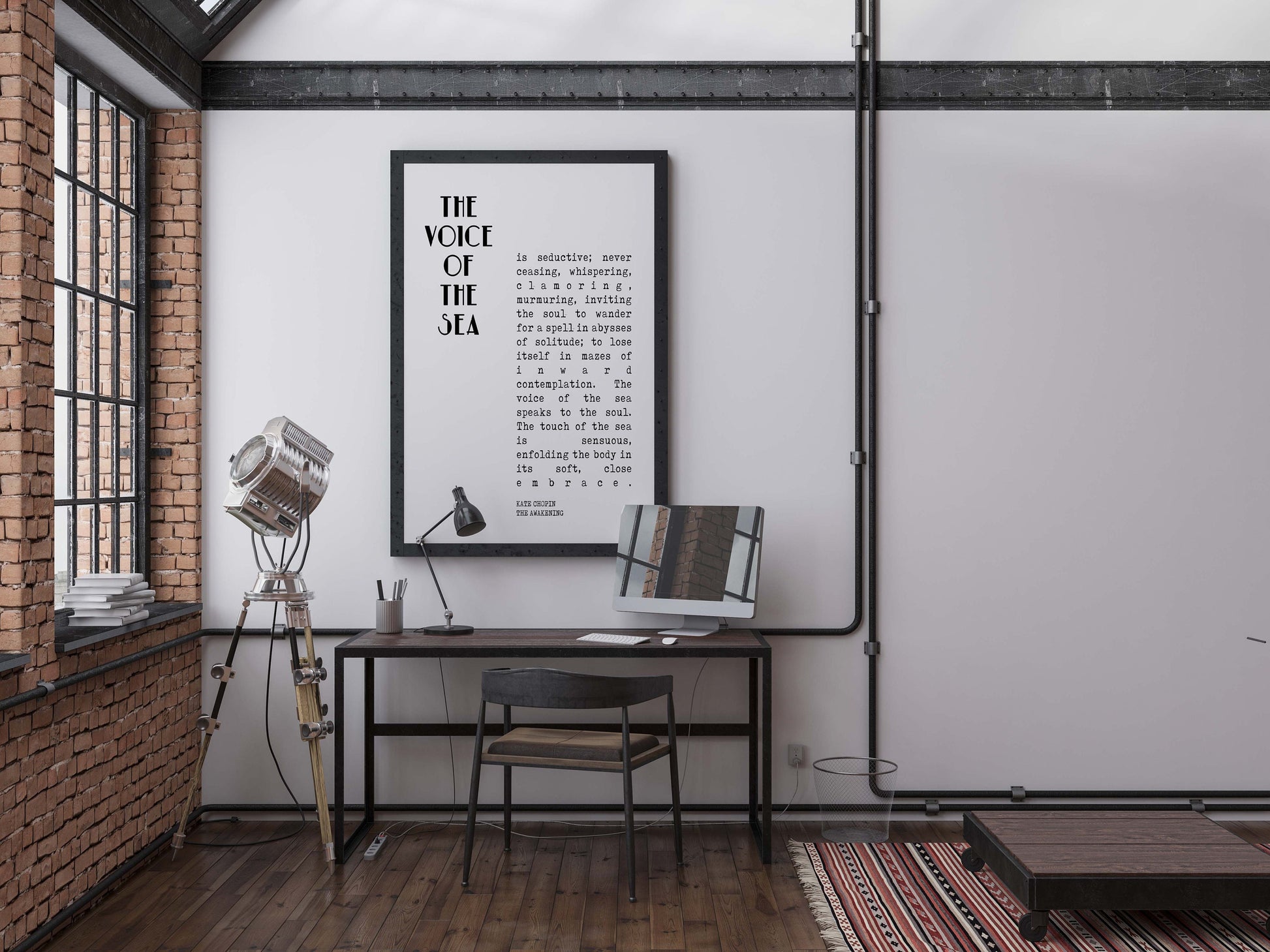 Kate Chopin Quote Print The Voice of the Sea Literary Wall Art