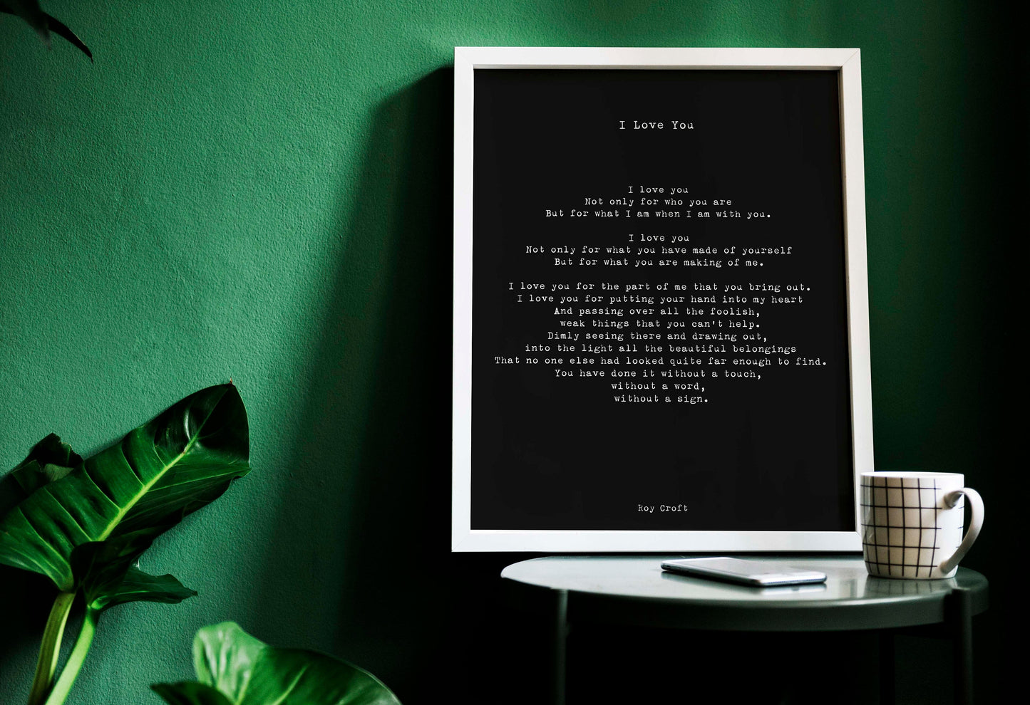 I Love You Poem, Wedding Poem or Engagement Gift Idea