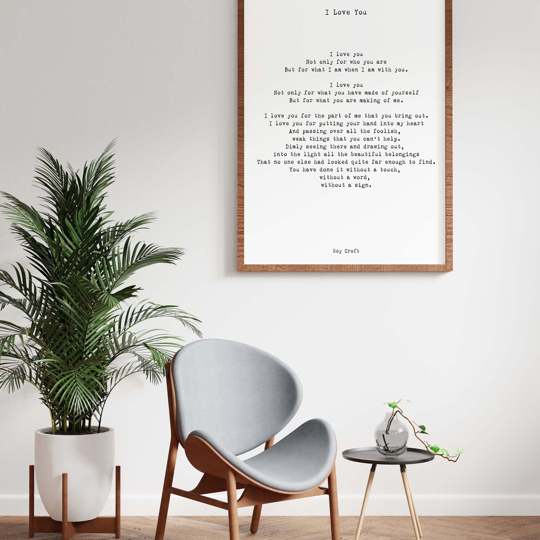 I Love You Poem, Wedding Poem or Engagement Gift Idea