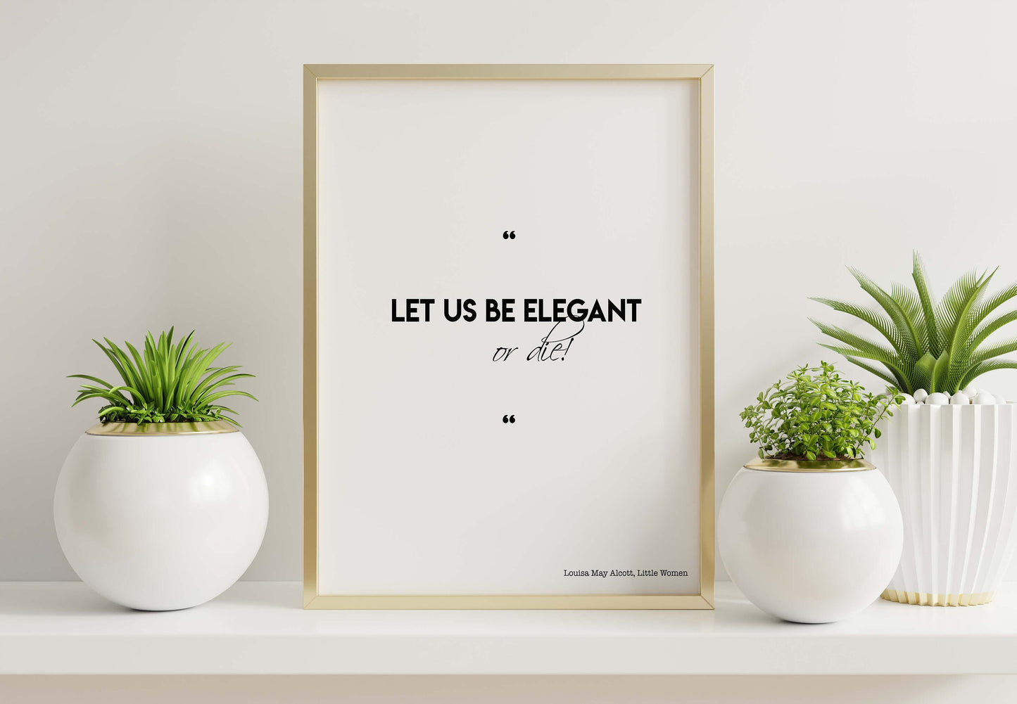 Little Women Print for Bedroom Decor, Louisa M Alcott Art Print Quote Poster