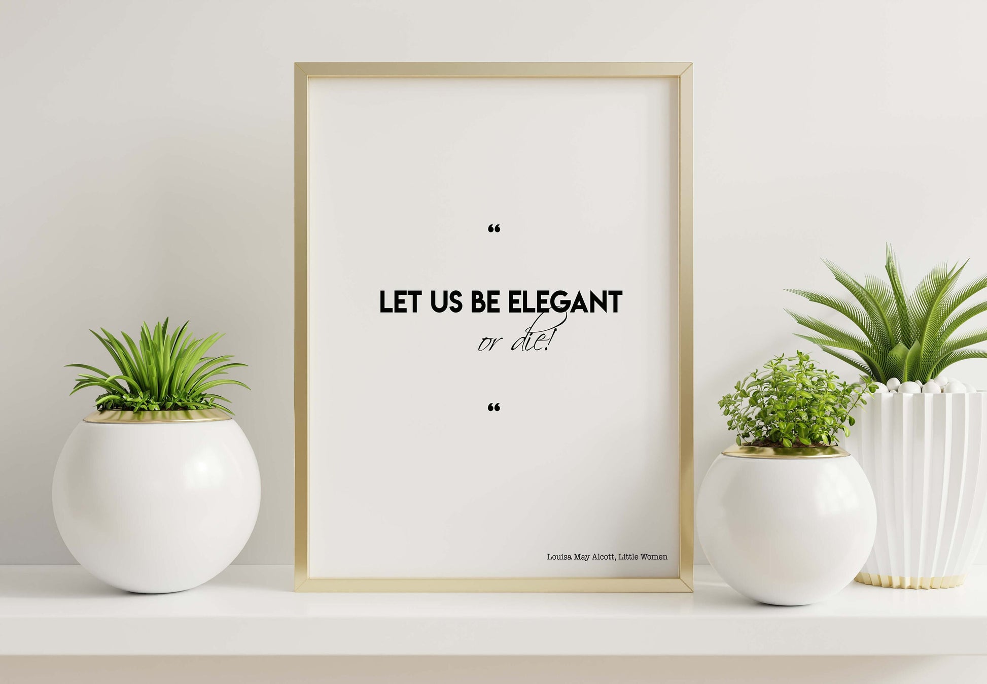 Little Women Print for Bedroom Decor, Louisa M Alcott Art Print Quote Poster