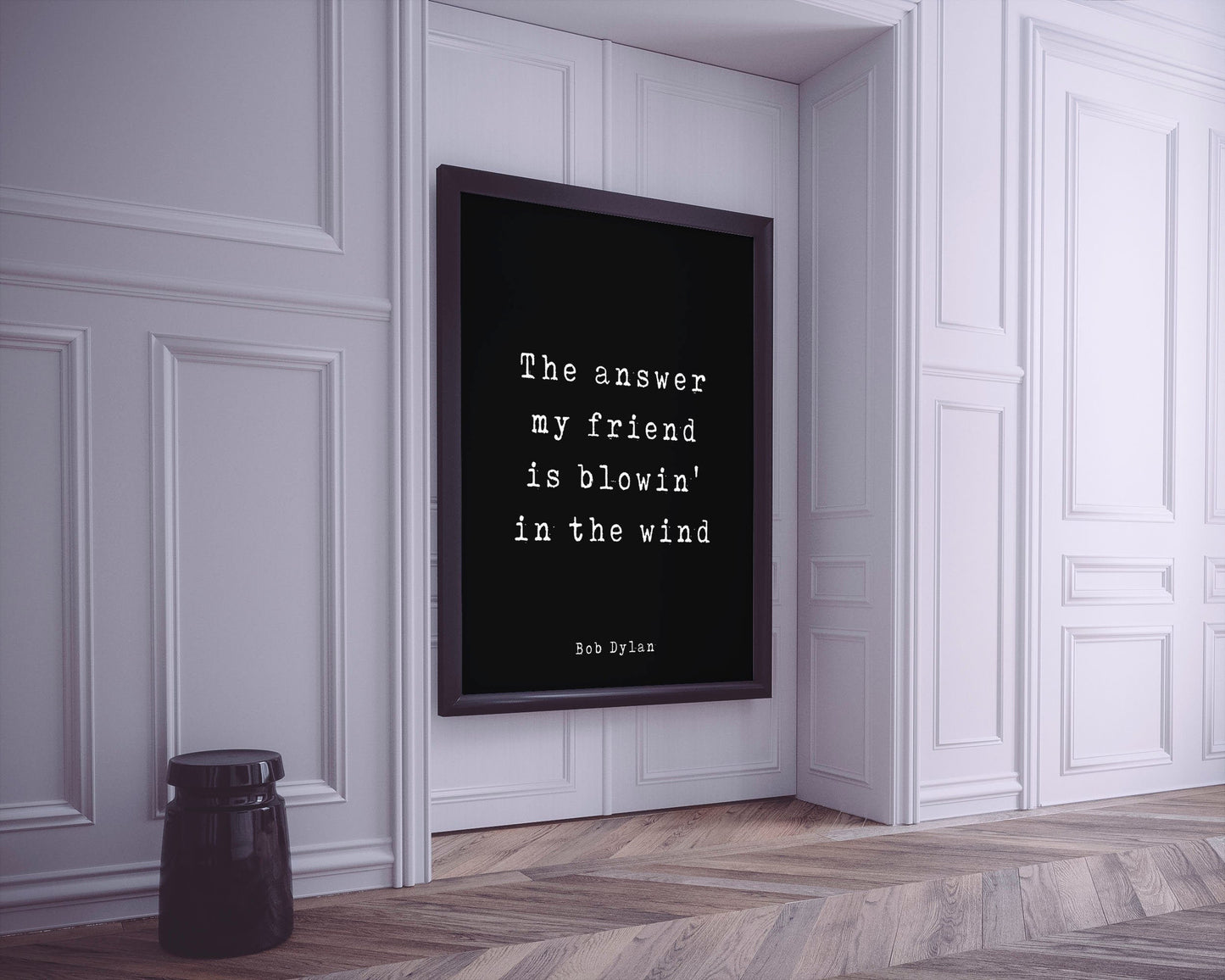 Bob Dylan Song Lyric Decor - The Answer My Friend Is Blowing In The Wind