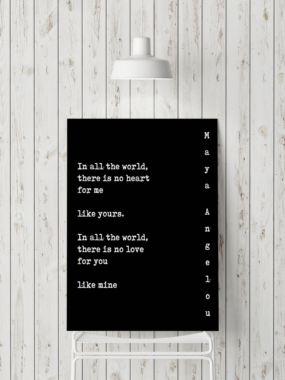 Maya Angelou Love Quote Print, Romantic Literary Wall Art