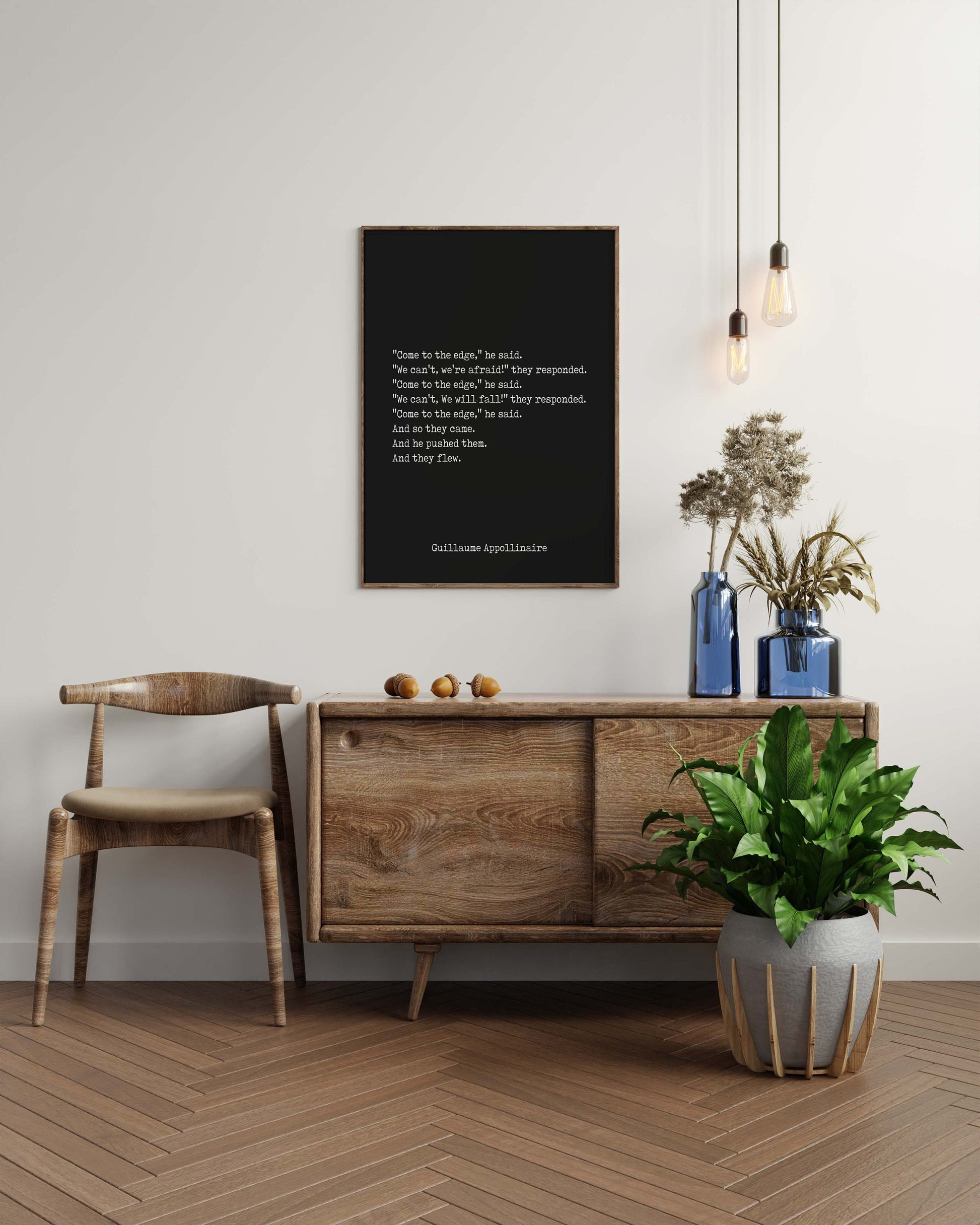 Guillaume Apollinaire Inspirational Print, Come To The Edge