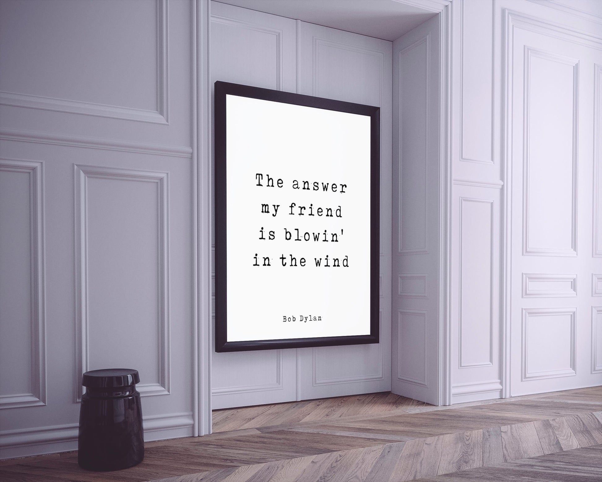 Bob Dylan Song Lyric Decor - The Answer My Friend Is Blowing In The Wind