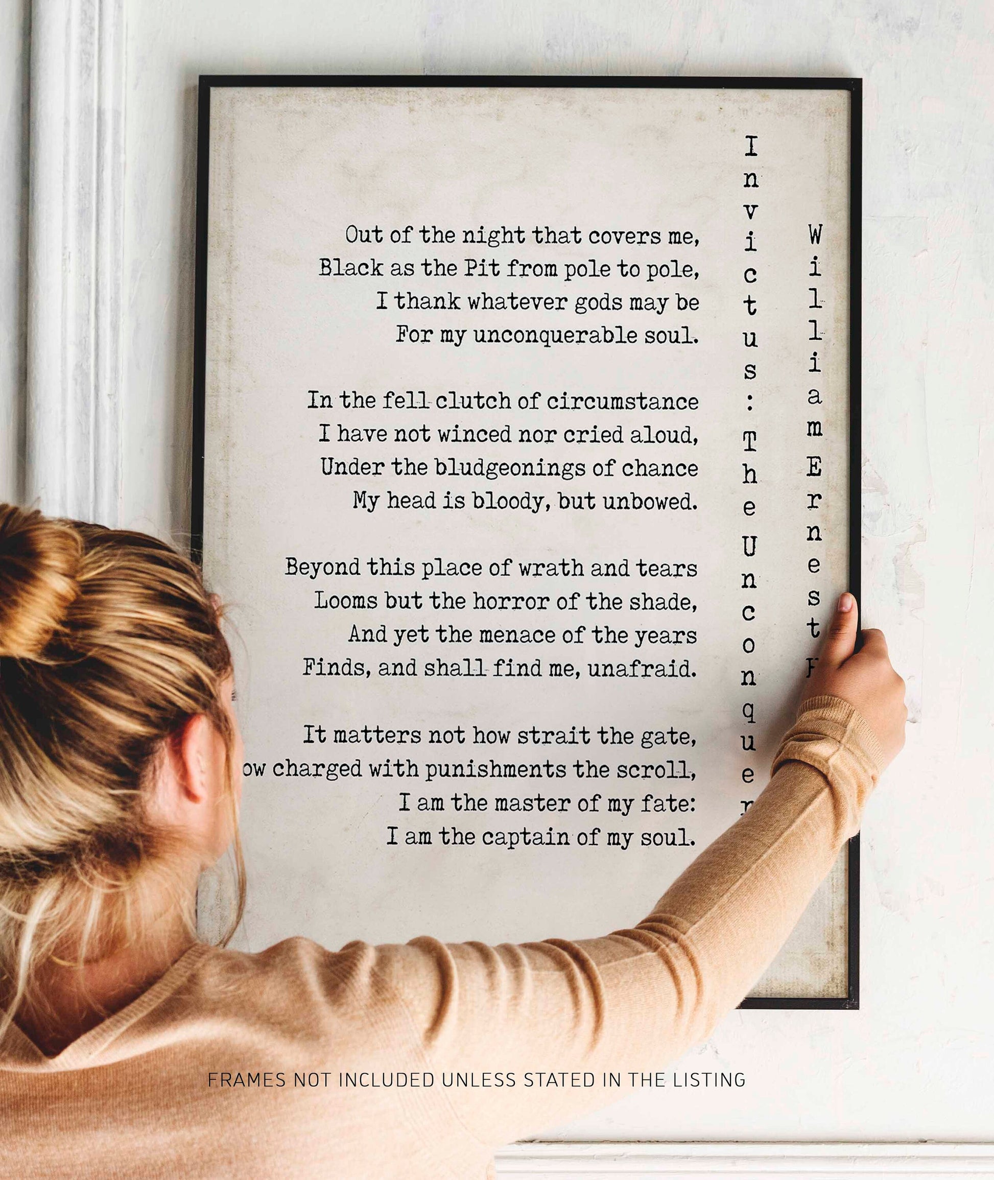 Invictus Print, I am the Master of my Fate
