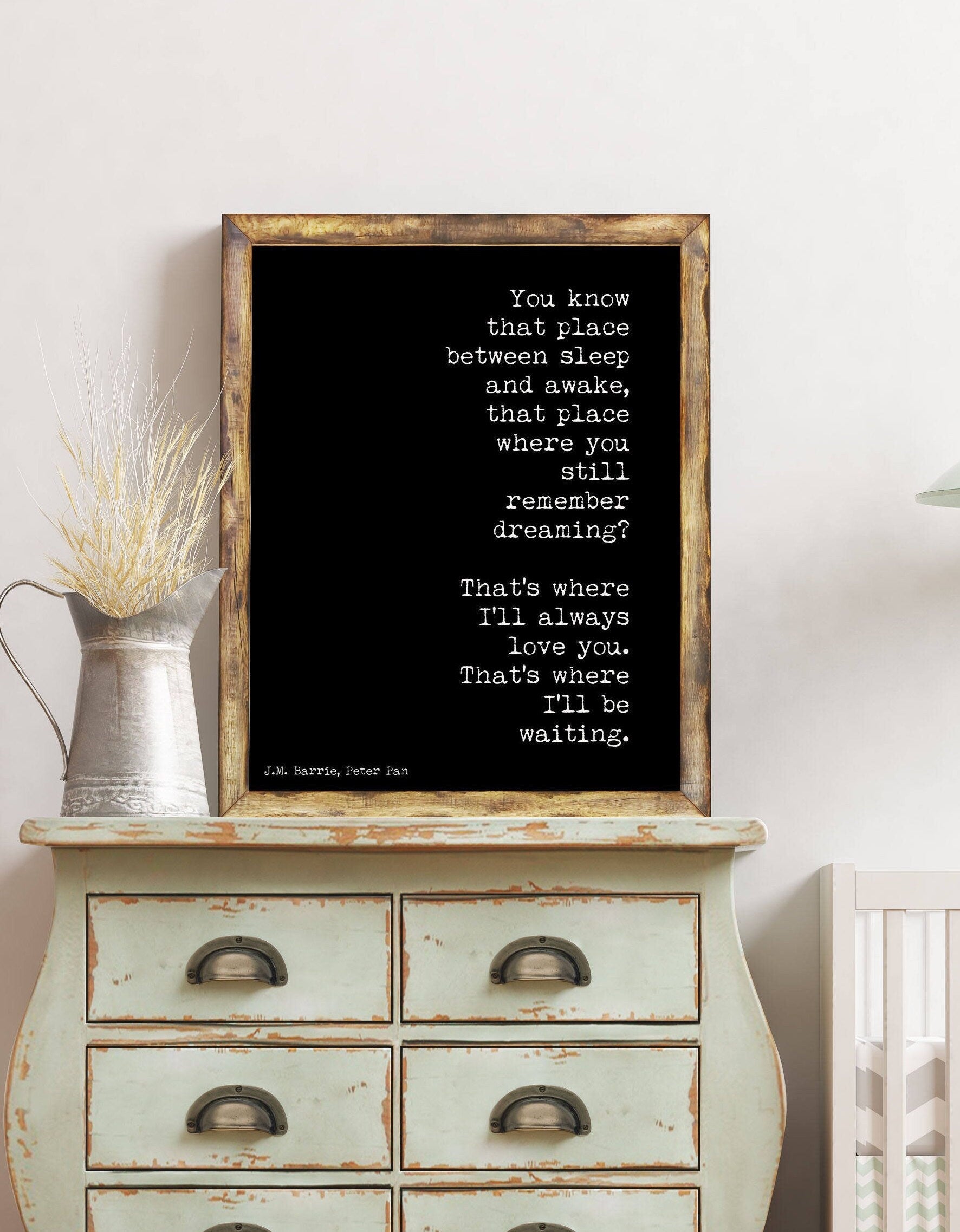 I'll Always Love You Peter Pan Print, Nursery or Bedroom Wall Decor