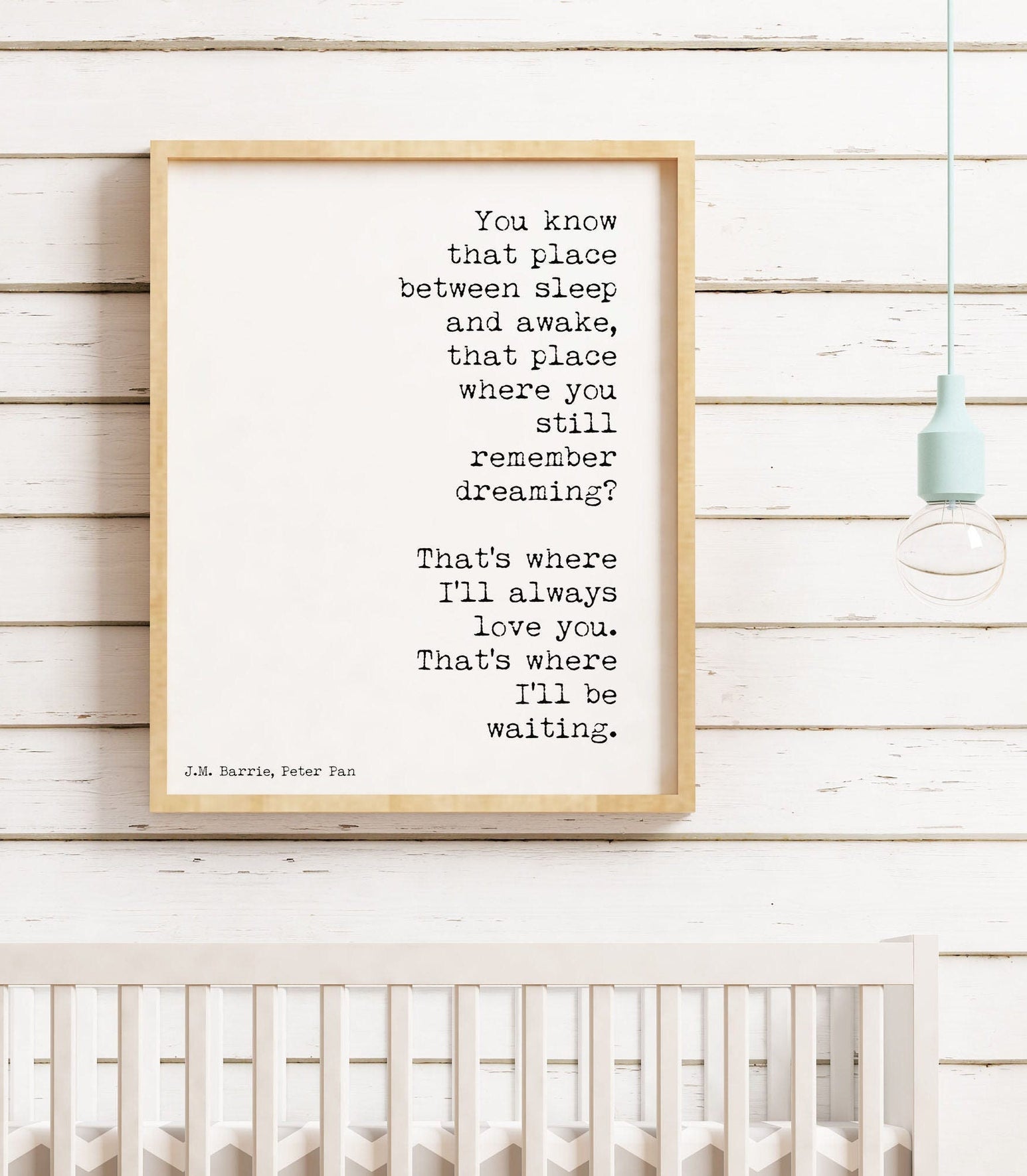 I'll Always Love You Peter Pan Print, Nursery or Bedroom Wall Decor