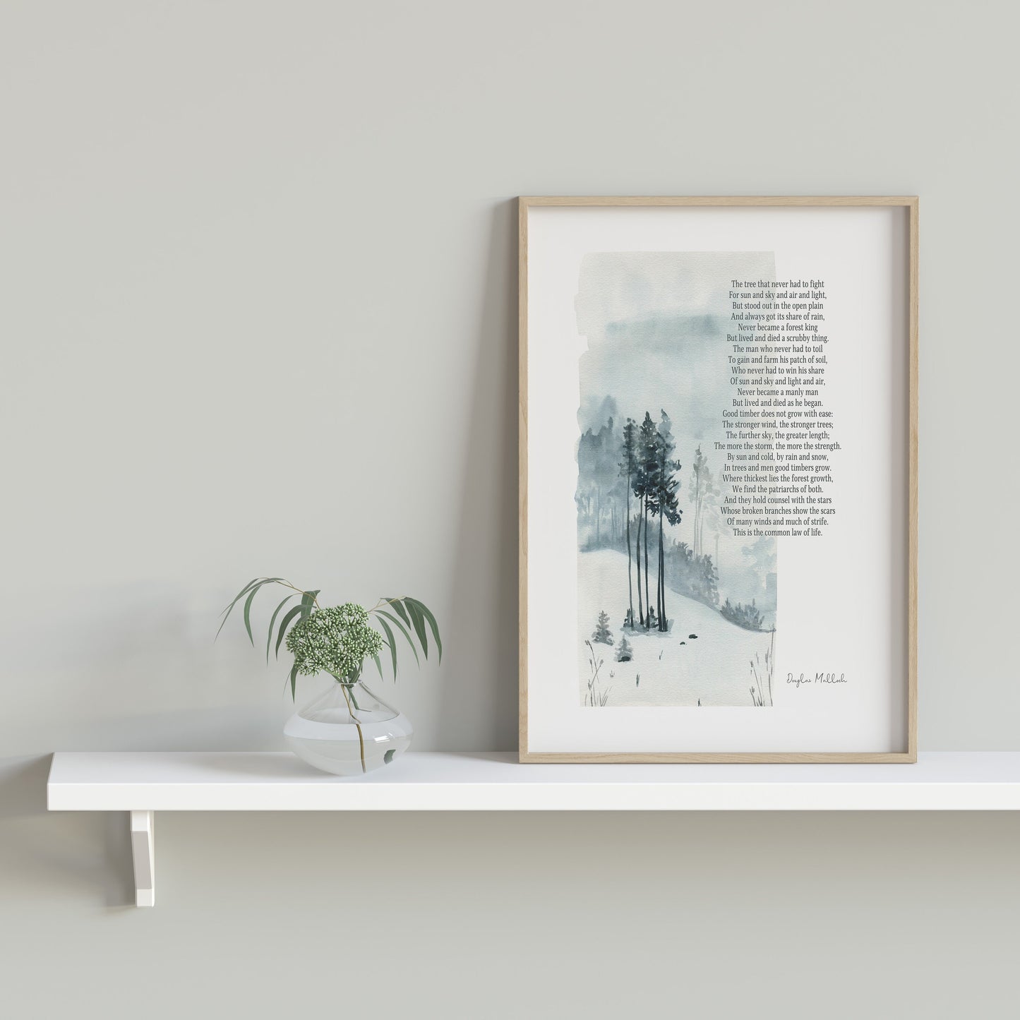 Good Timber Art Print, Thomas S Monson Mormon Quote
