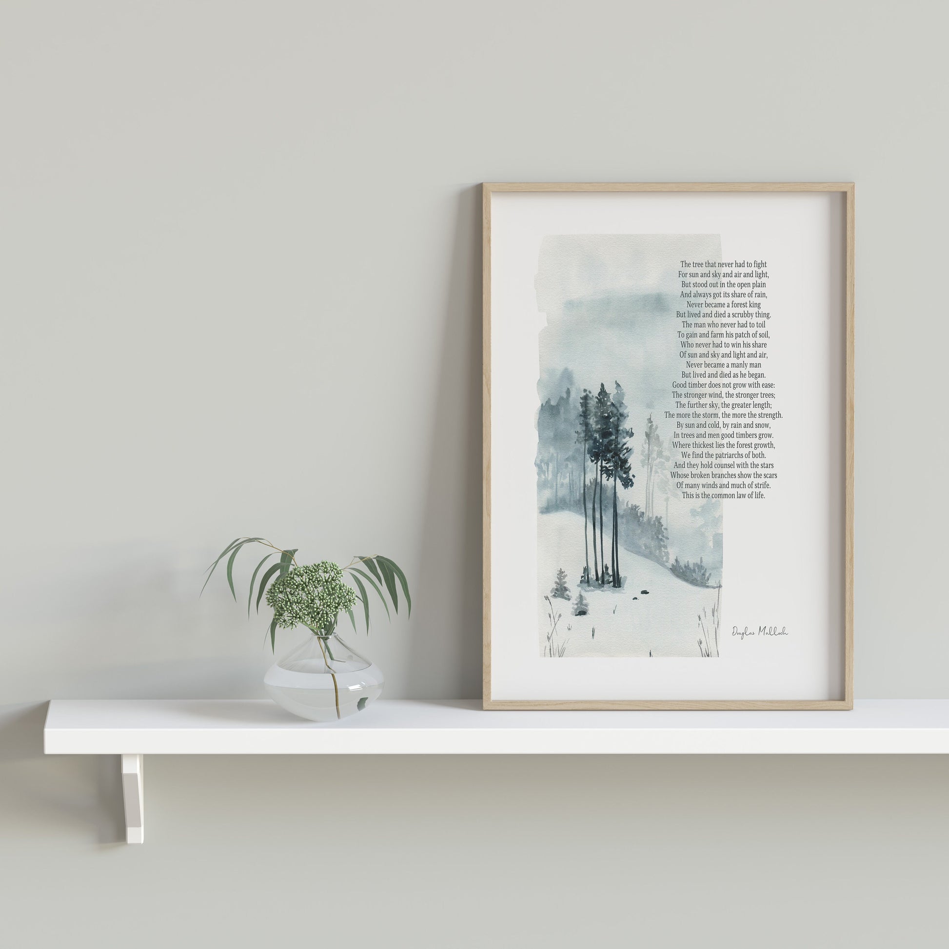 Good Timber Art Print, Thomas S Monson Mormon Quote
