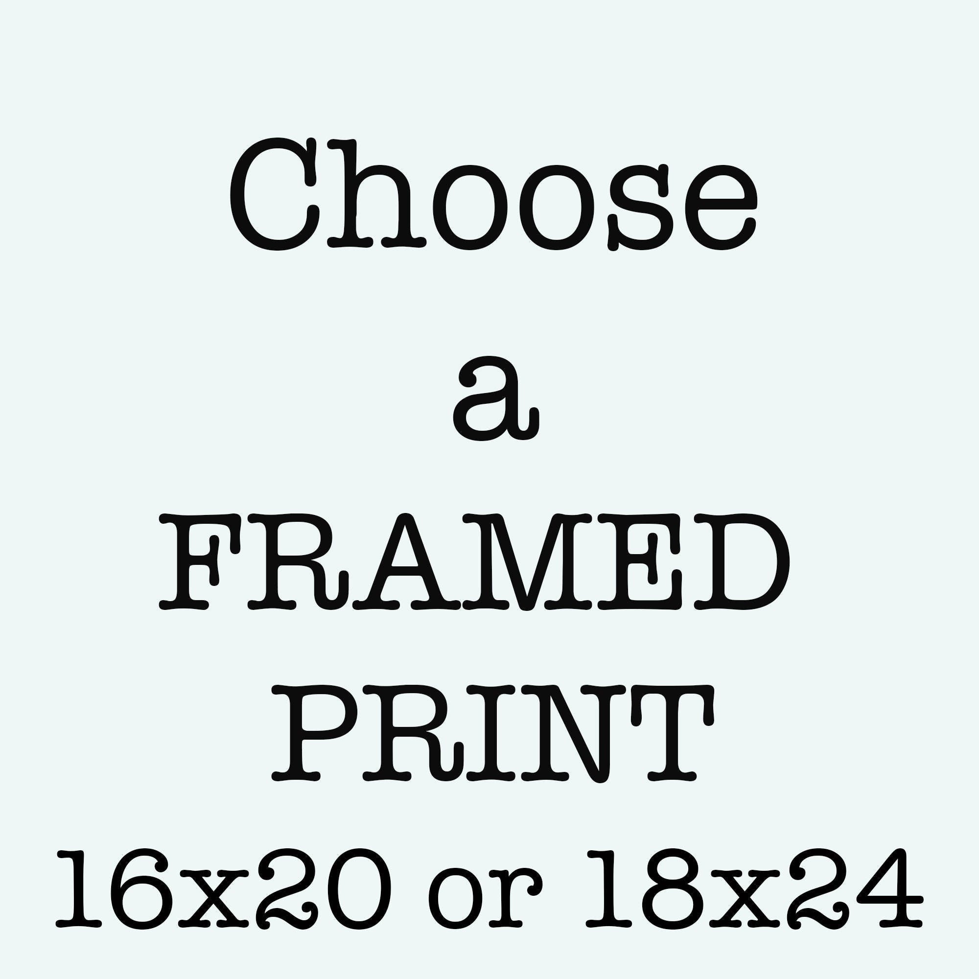 Framed Art, Custom Frame