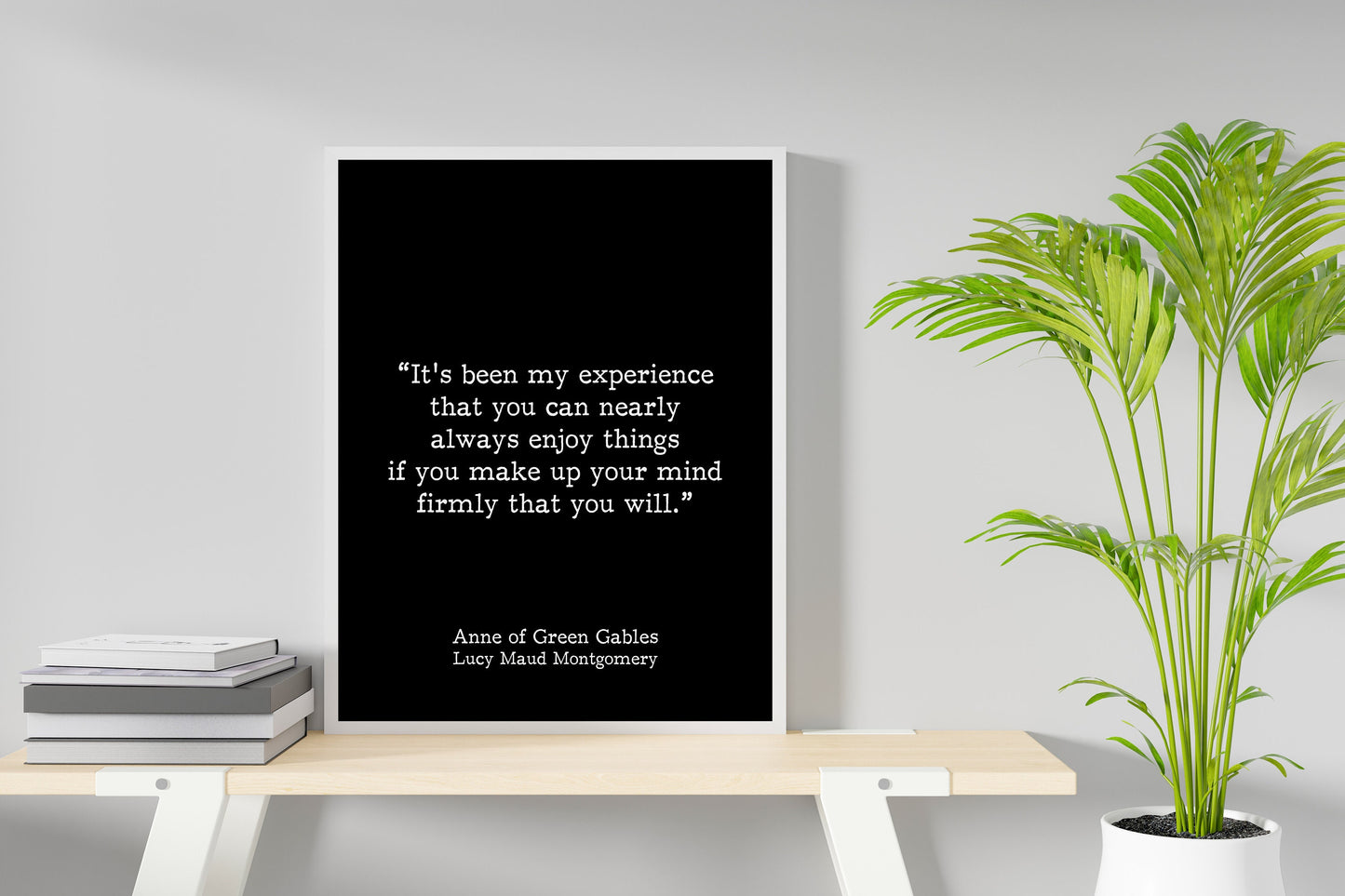 Anne of Green Gables Quote Print – Lucy Maud Montgomery Wall Art