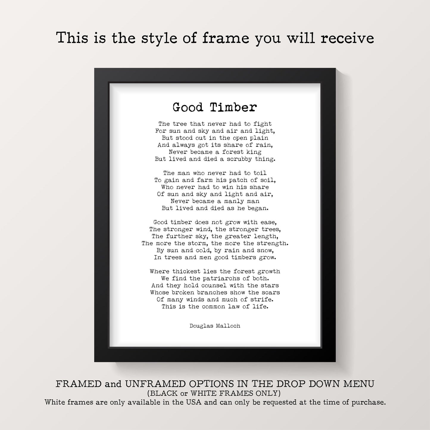 Kindness Quote Print by Rachel Marie Martin – 'Sometimes the Most Powerful Impact' – Framed, Unframed