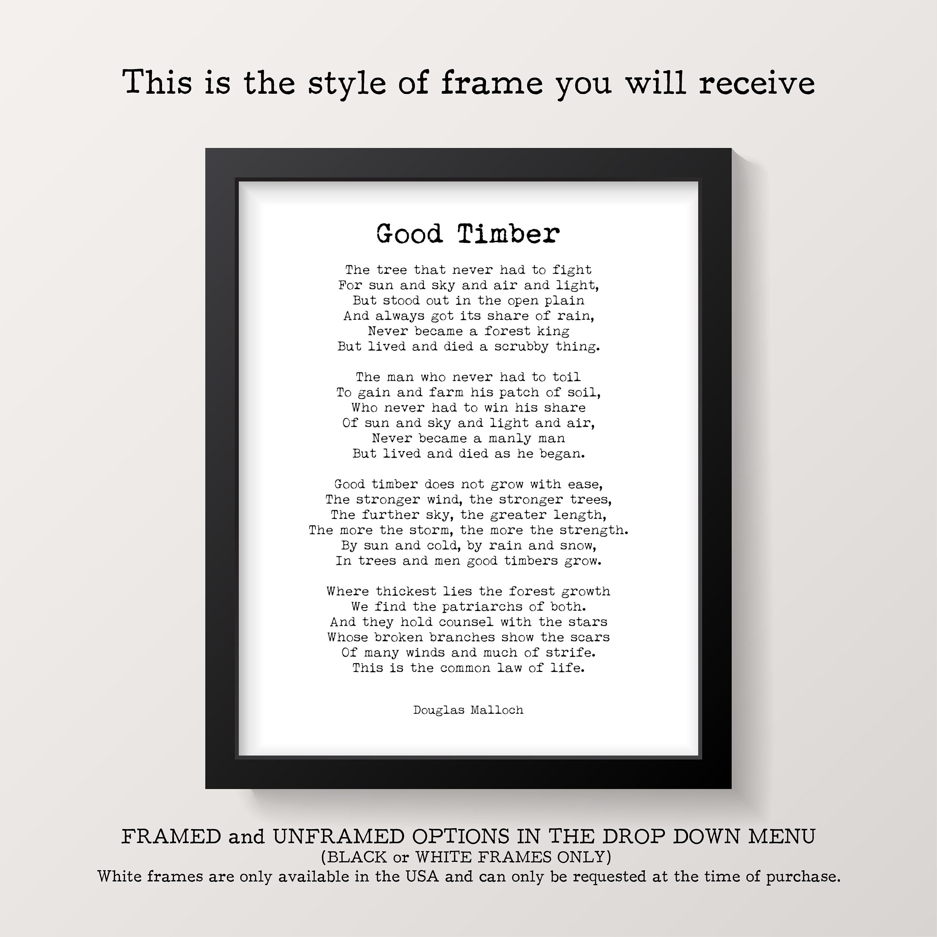 The Serenity Prayer Quote Print Unframed or Framed in Black & White, Christian Wall Art Inspirational Quote